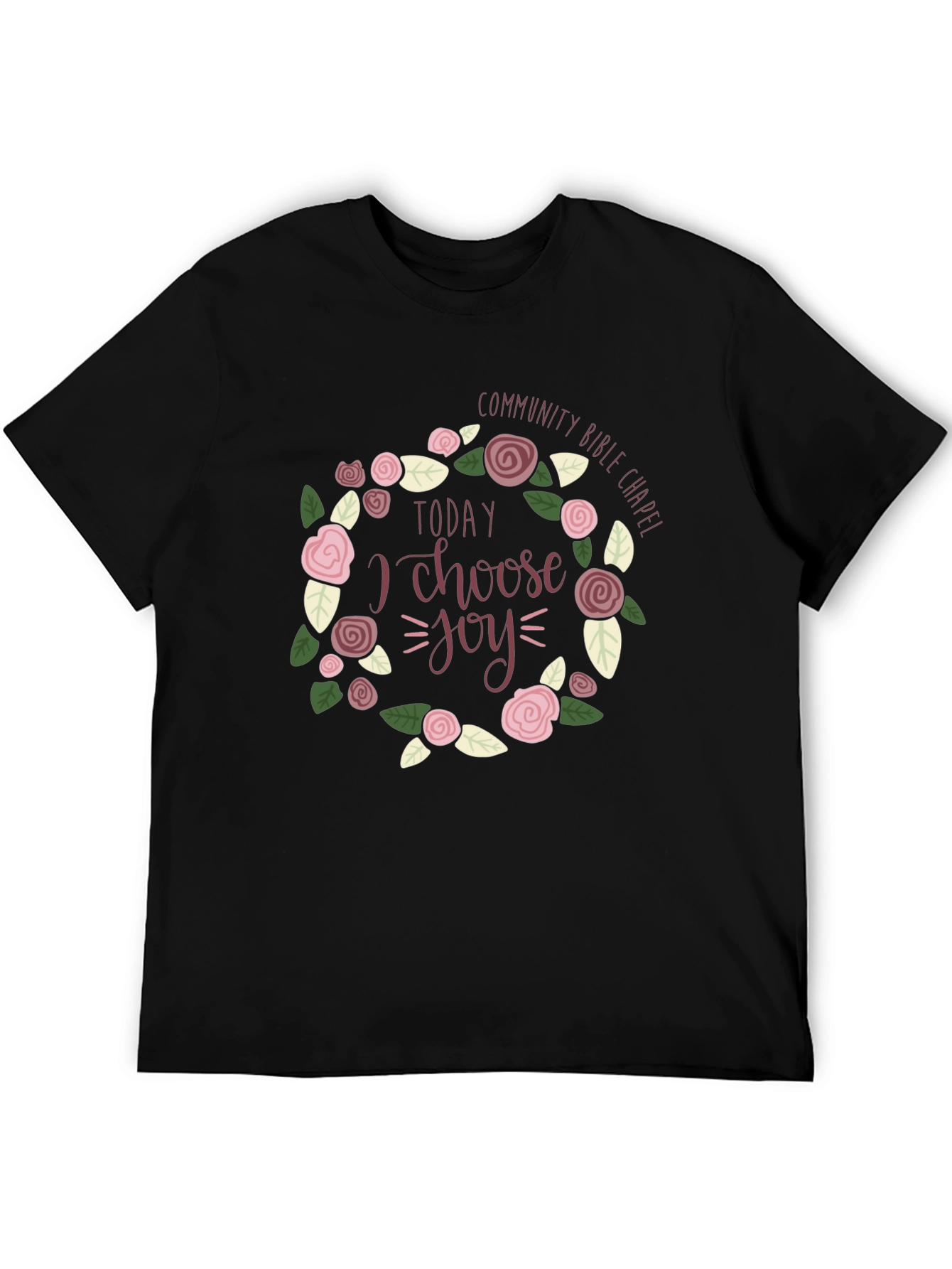 Choose Joy Floral Graphic T-Shirt