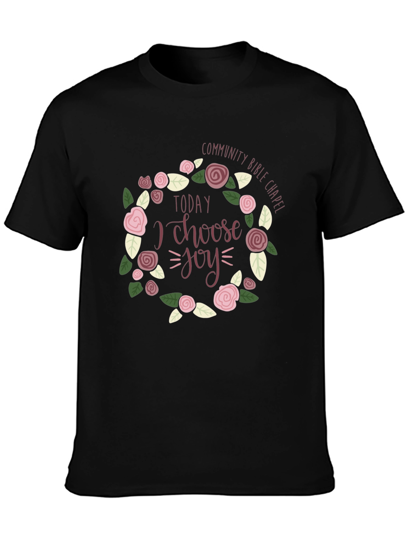 Choose Joy Floral Graphic T-Shirt