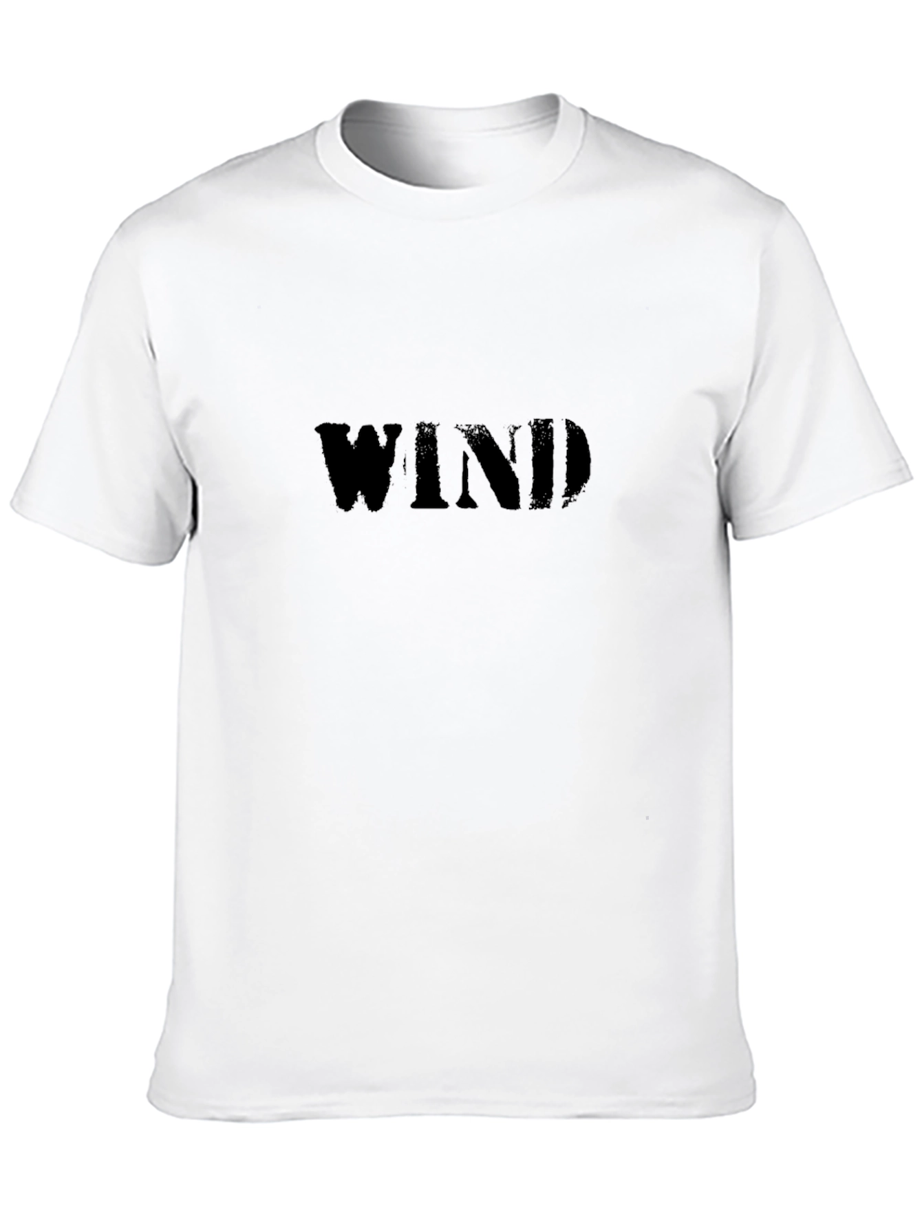 Black Wind Graphic Print Mens T-Shirt