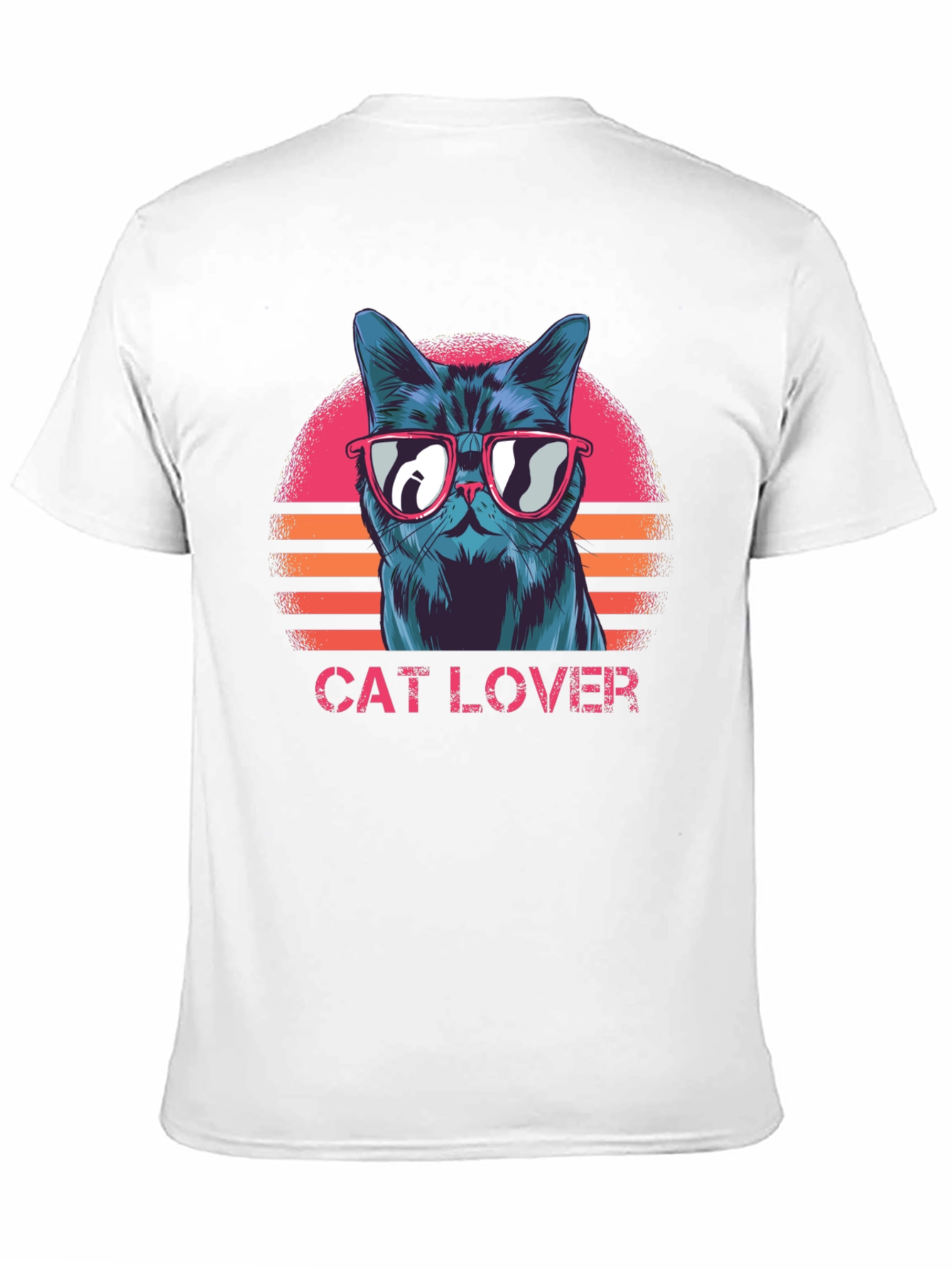 Cool Cat Lover Graphic T-Shirt