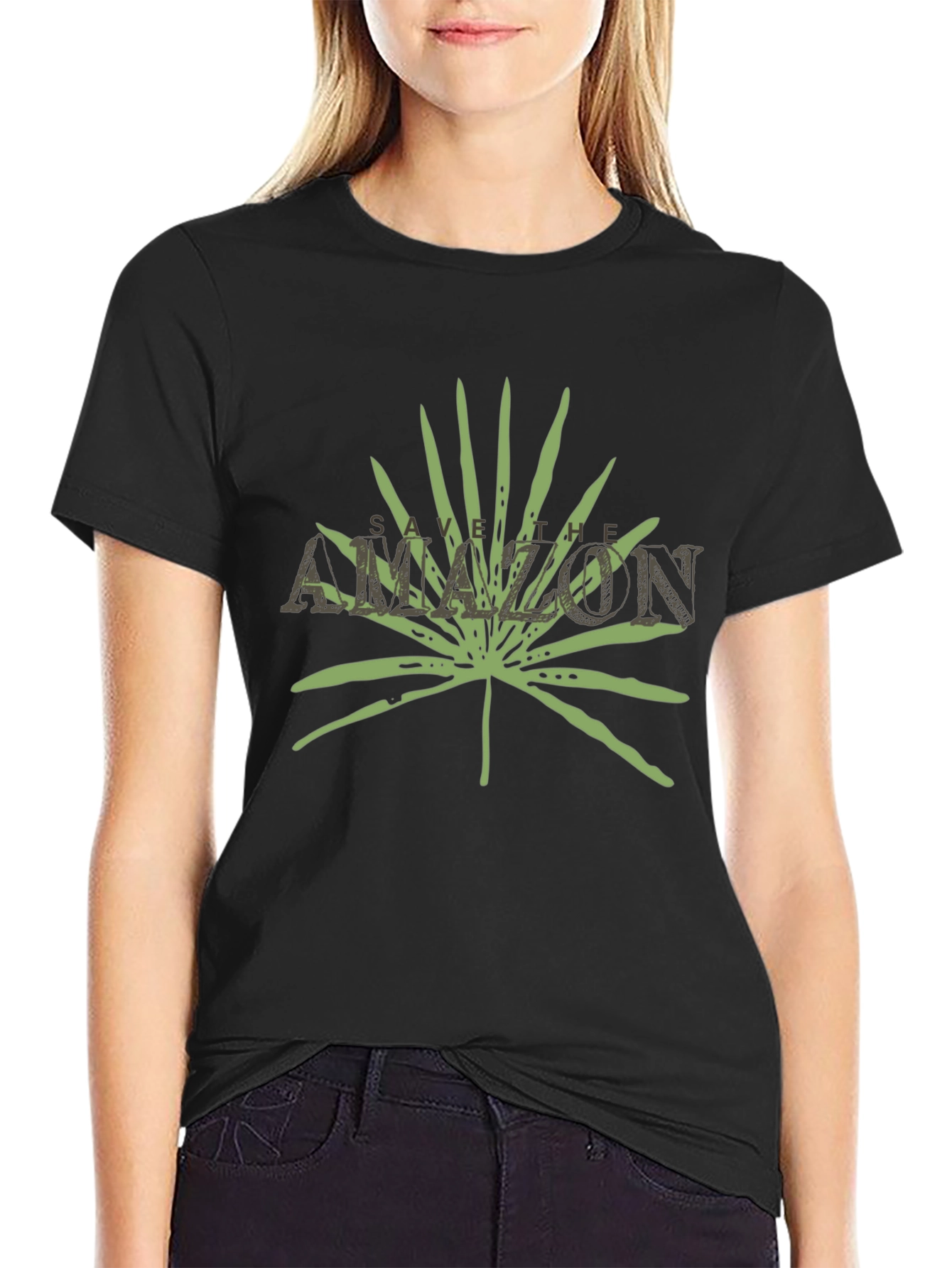 Save the Amazon T-Shirt: Leaf Design