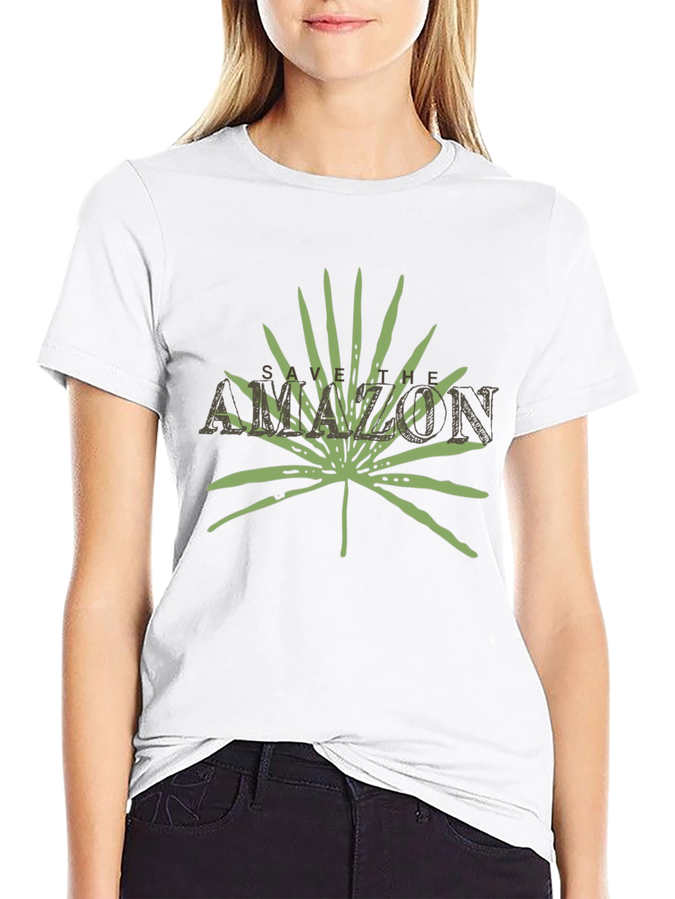 Save the Amazon T-Shirt: Leaf Design