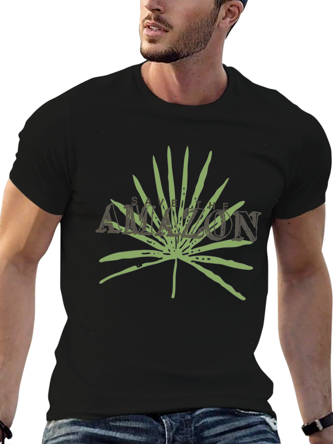 Save the Amazon T-Shirt: Leaf Design