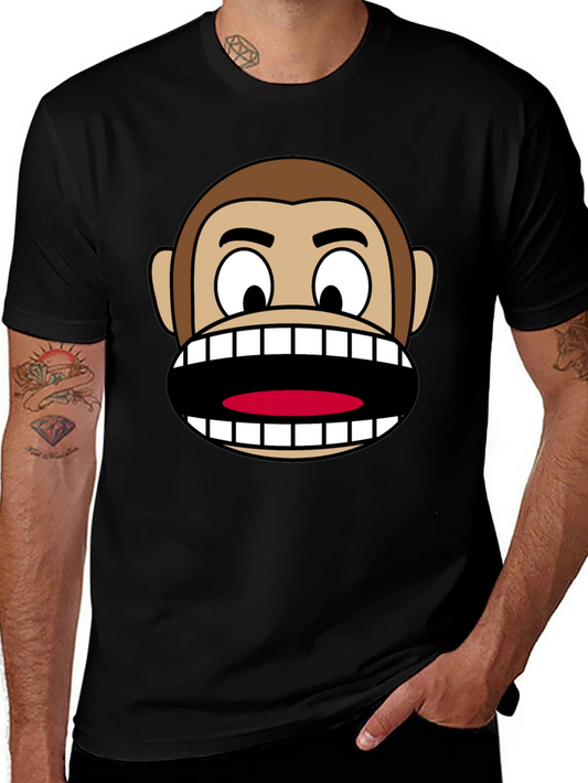 Funny Monkey Face Graphic T-Shirt
