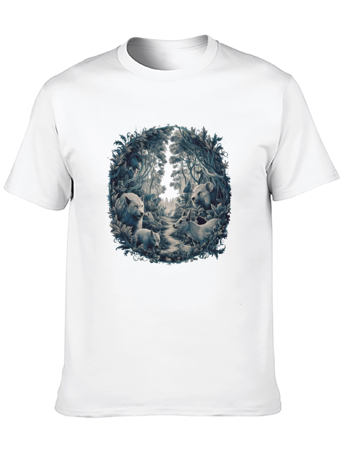 Natures Embrace T-Shirt: Wildlife Forest Design
