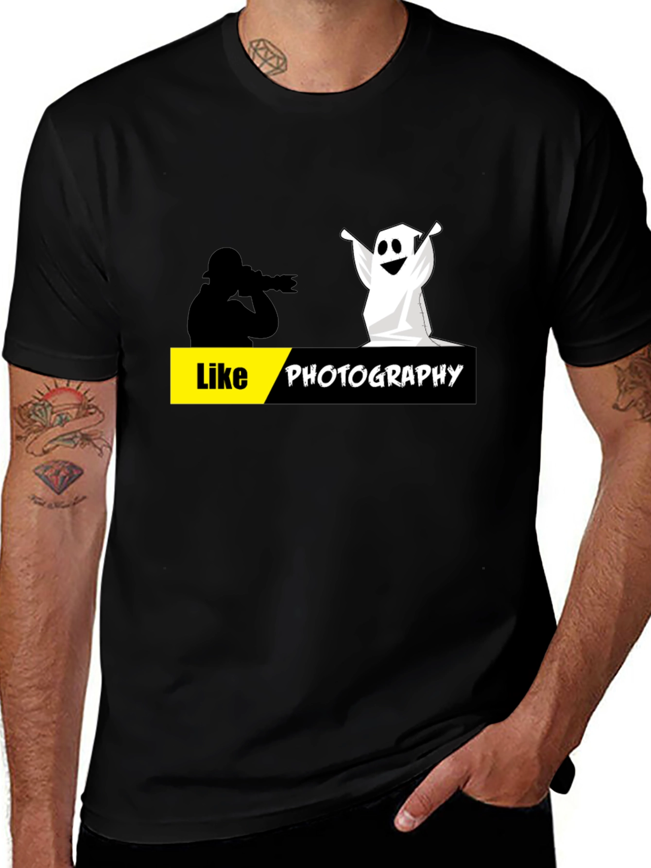 Like Photography Black Graphic Tee