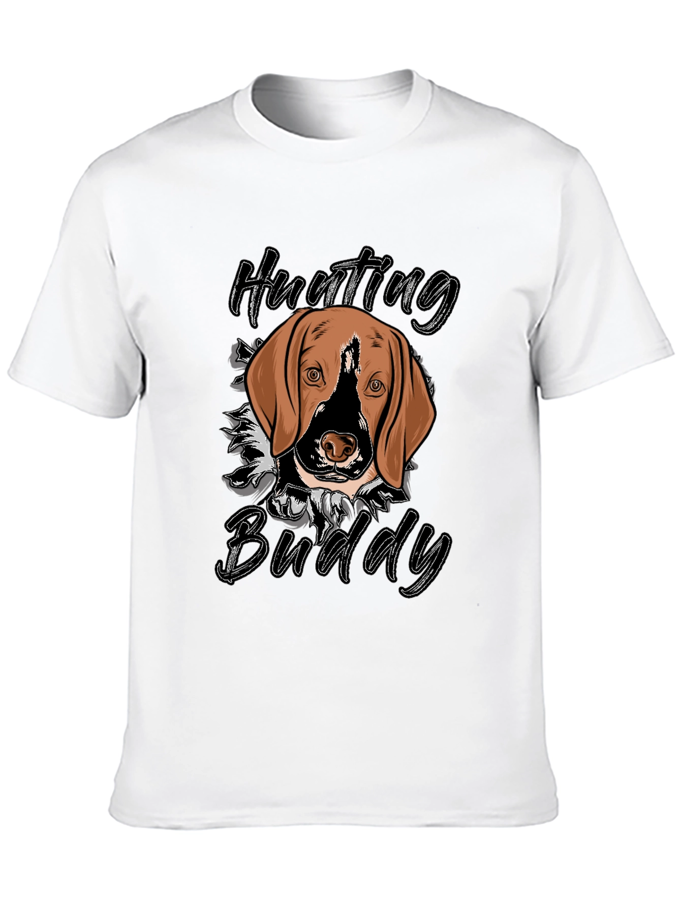 Hunting Buddy Dog Graphic T-Shirt