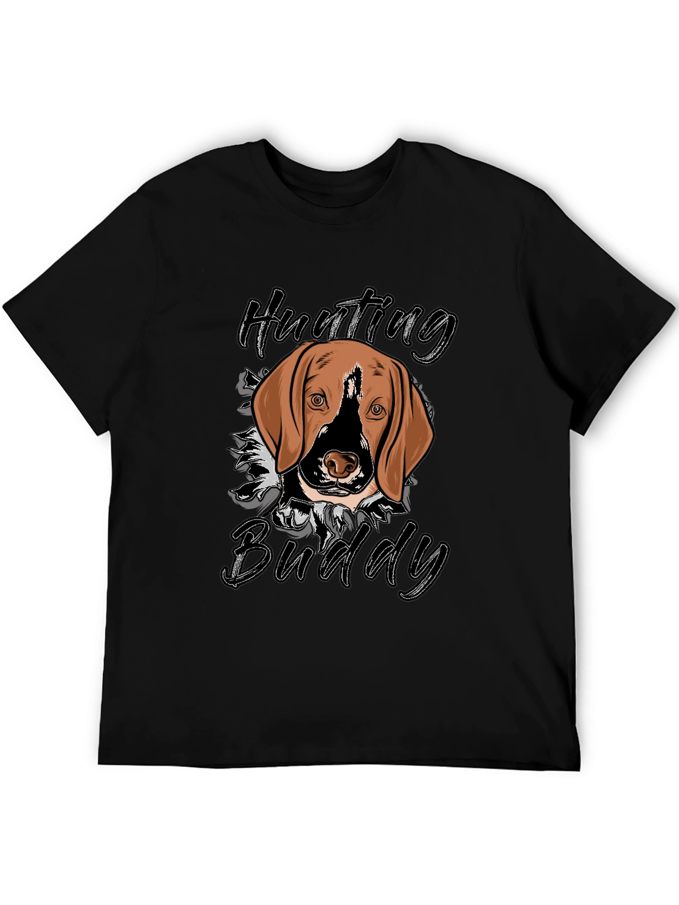 Hunting Buddy Dog Graphic T-Shirt