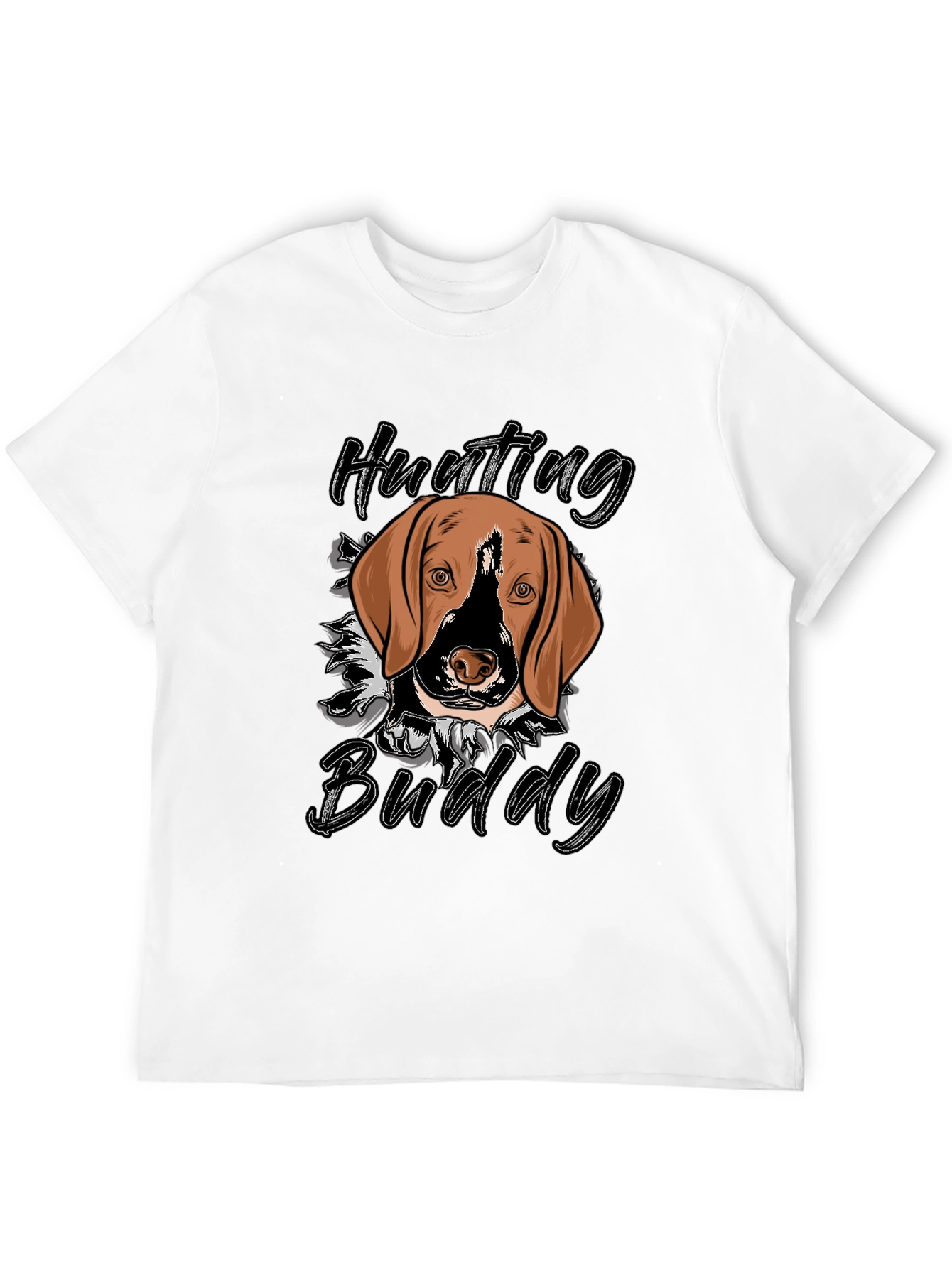 Hunting Buddy Dog Graphic T-Shirt