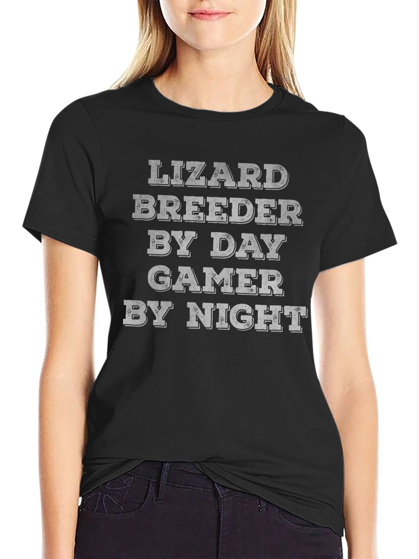 Lizard Breeder Gamer T-Shirt - Funny Novelty Tee