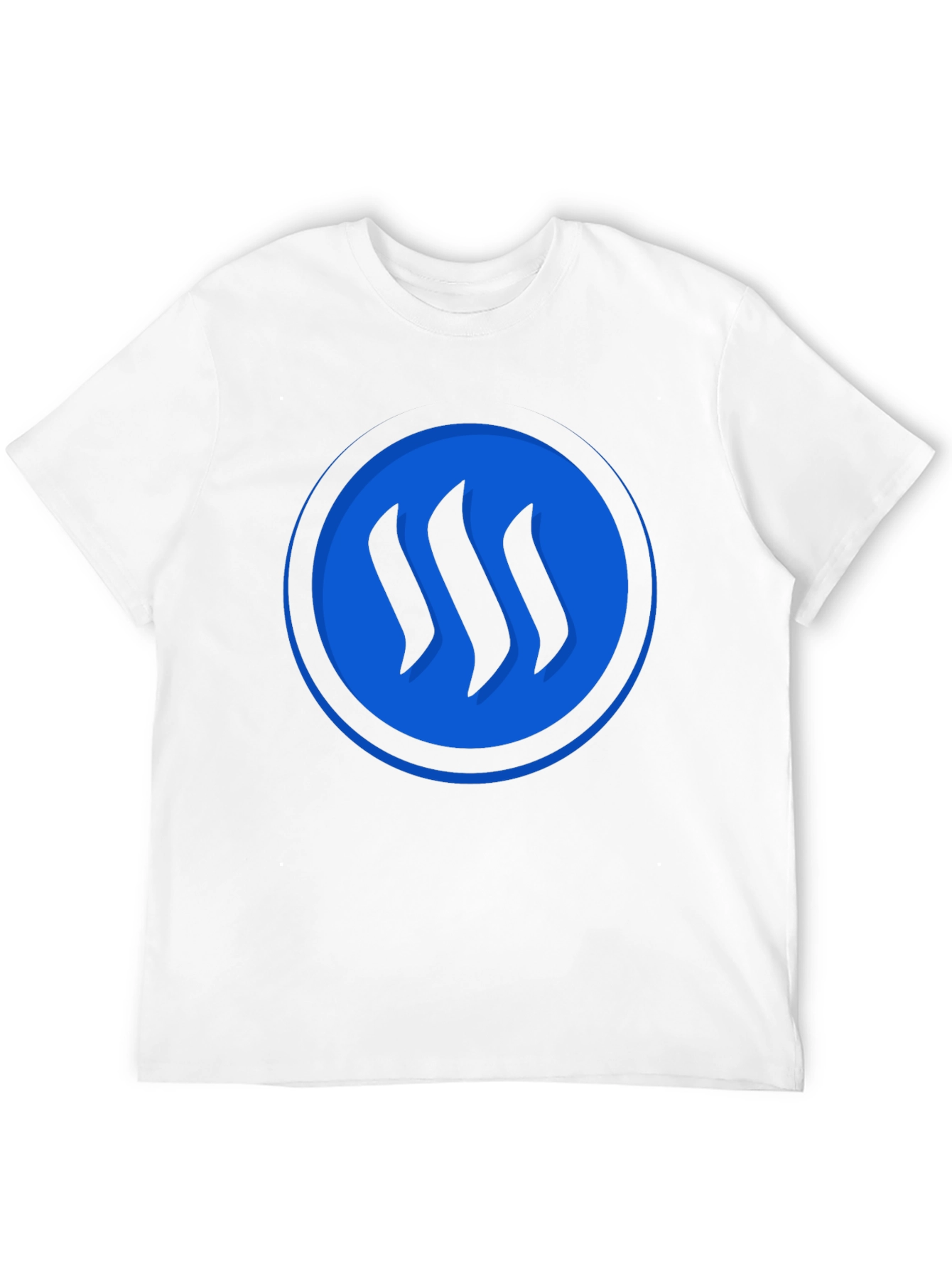 Blue Circle Graphic Black T-Shirt