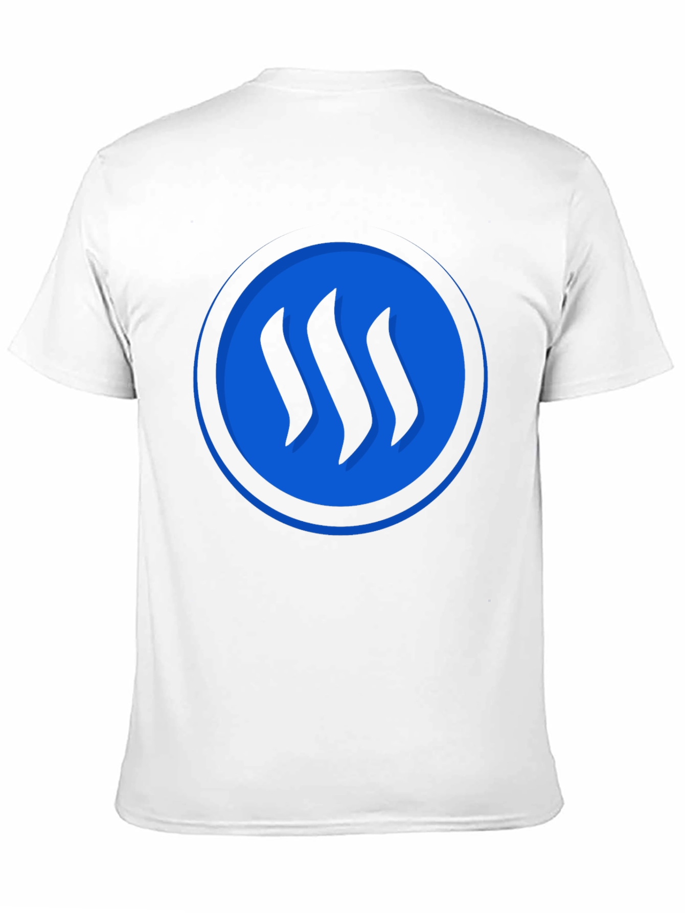 Blue Circle Graphic Black T-Shirt