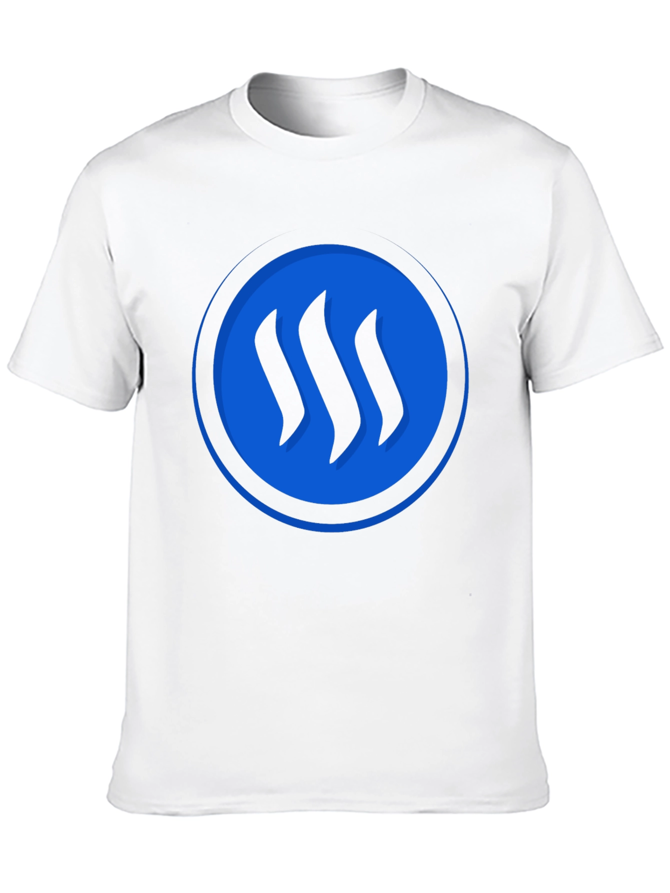 Blue Circle Graphic Black T-Shirt