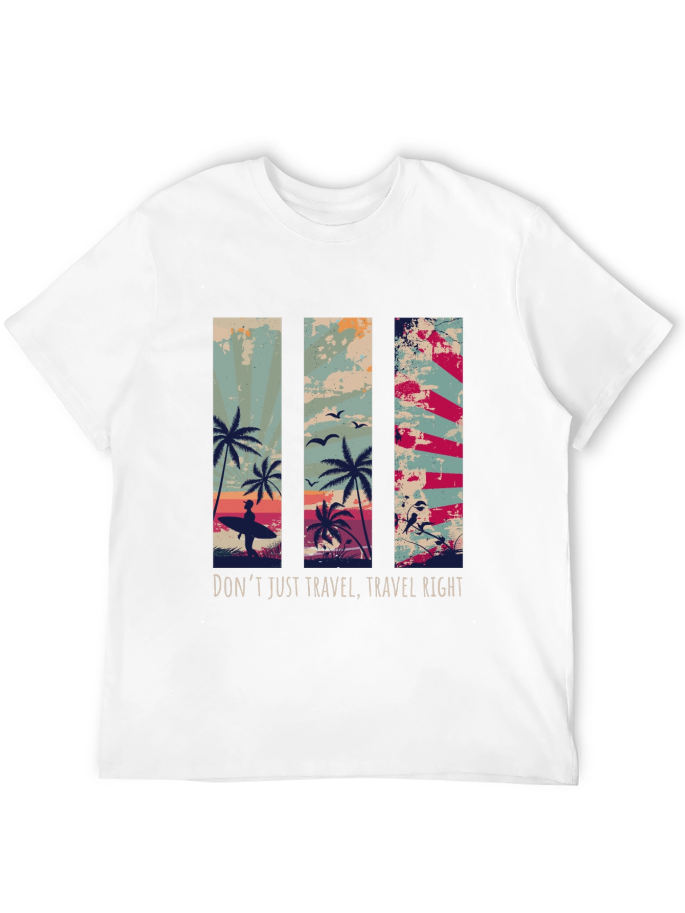Travel Right Graphic T-Shirt - Island Vibes