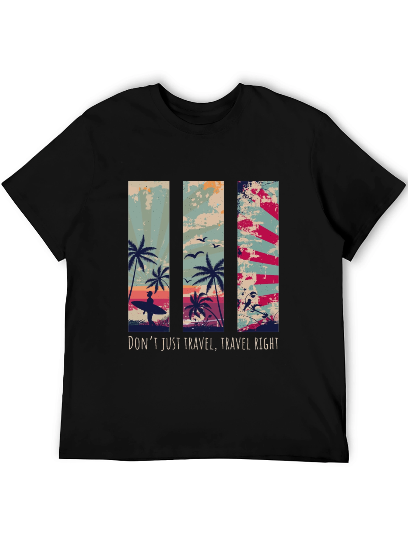 Travel Right Graphic T-Shirt - Island Vibes