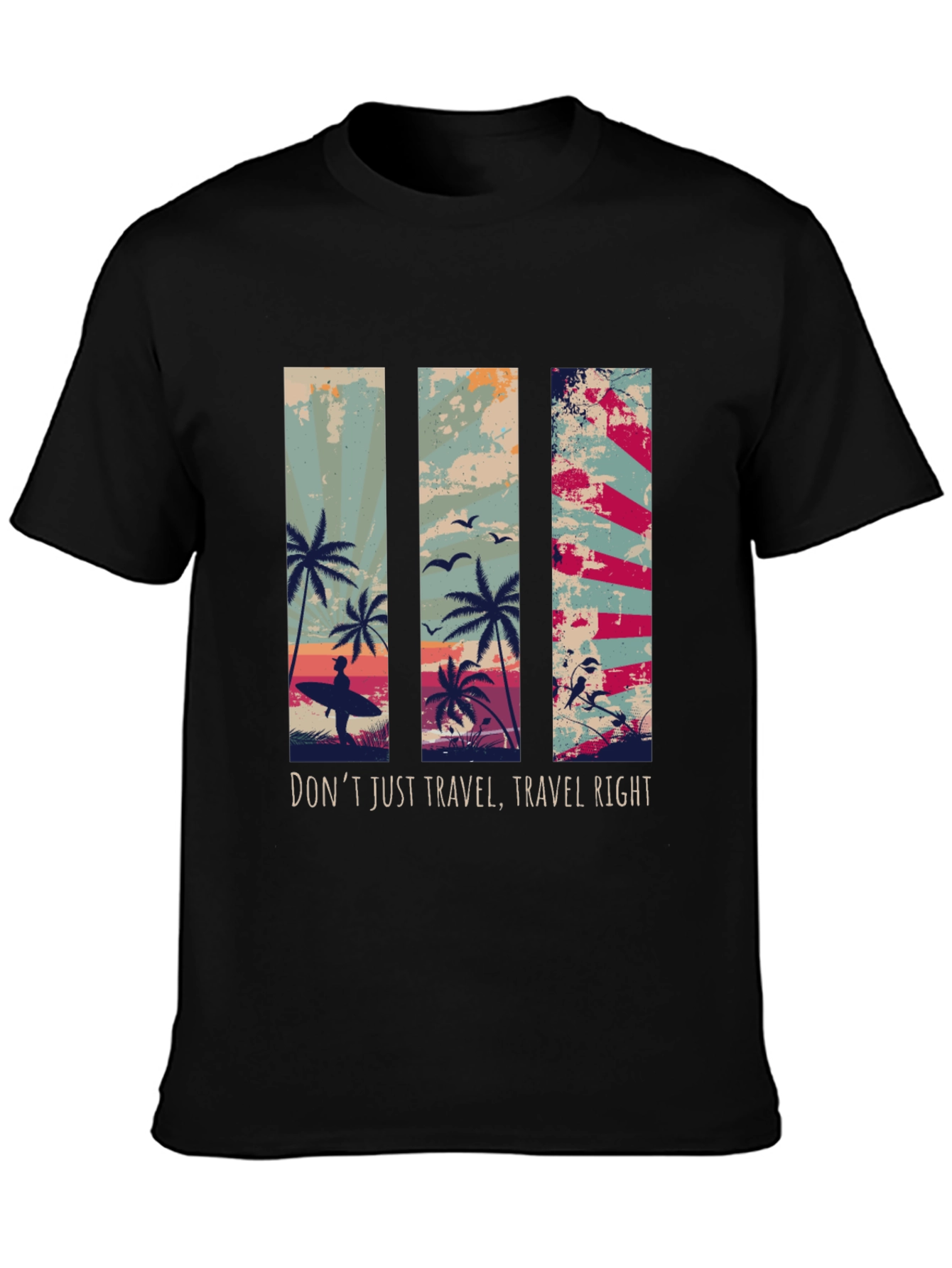 Travel Right Graphic T-Shirt - Island Vibes
