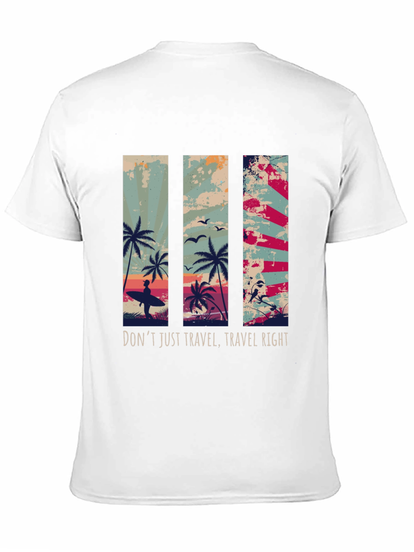 Travel Right Graphic T-Shirt - Island Vibes