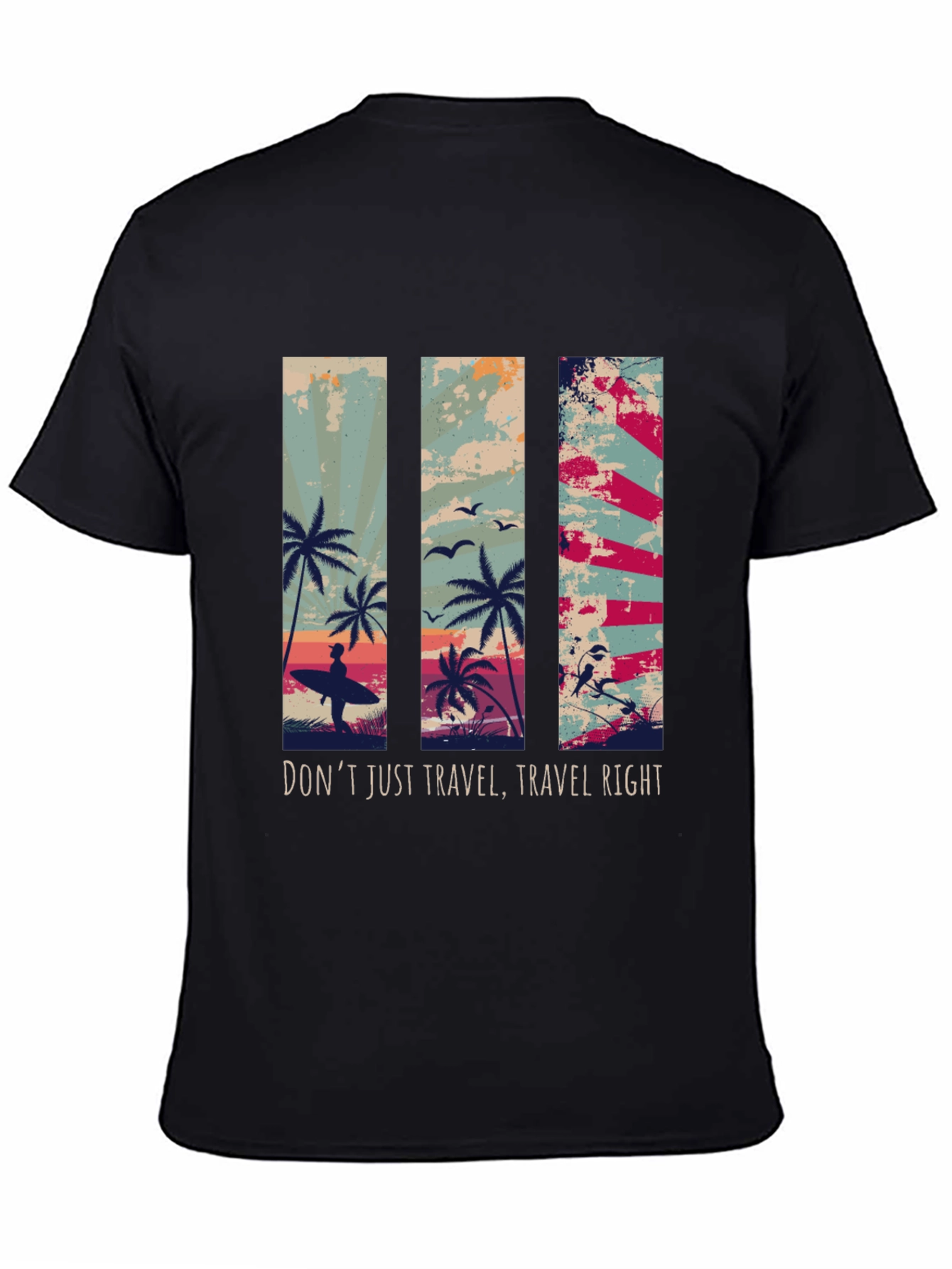 Travel Right Graphic T-Shirt - Island Vibes