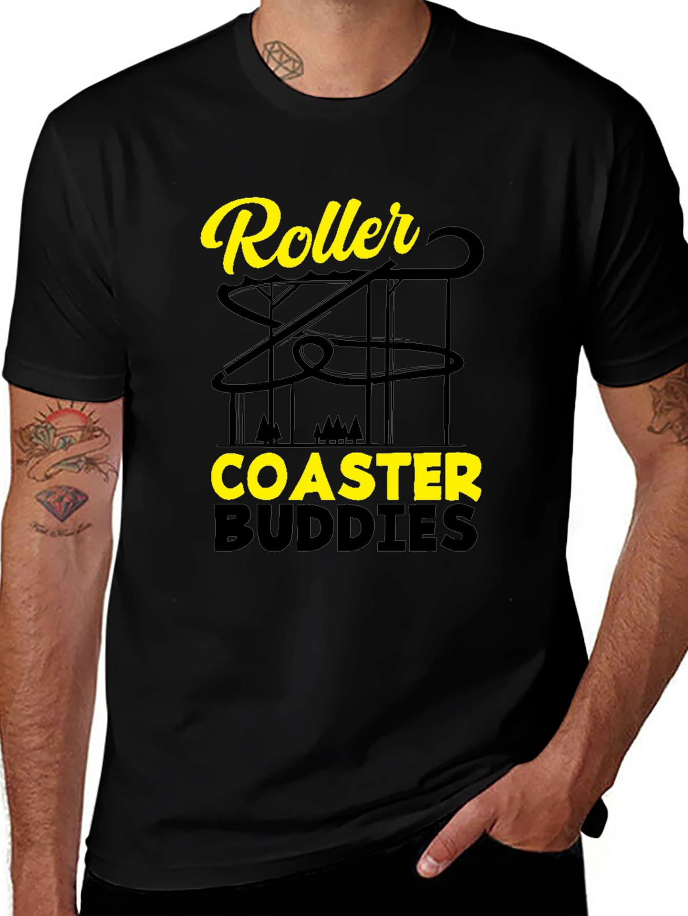 Roller Coaster Buddies Tee - Amusement Park Apparel