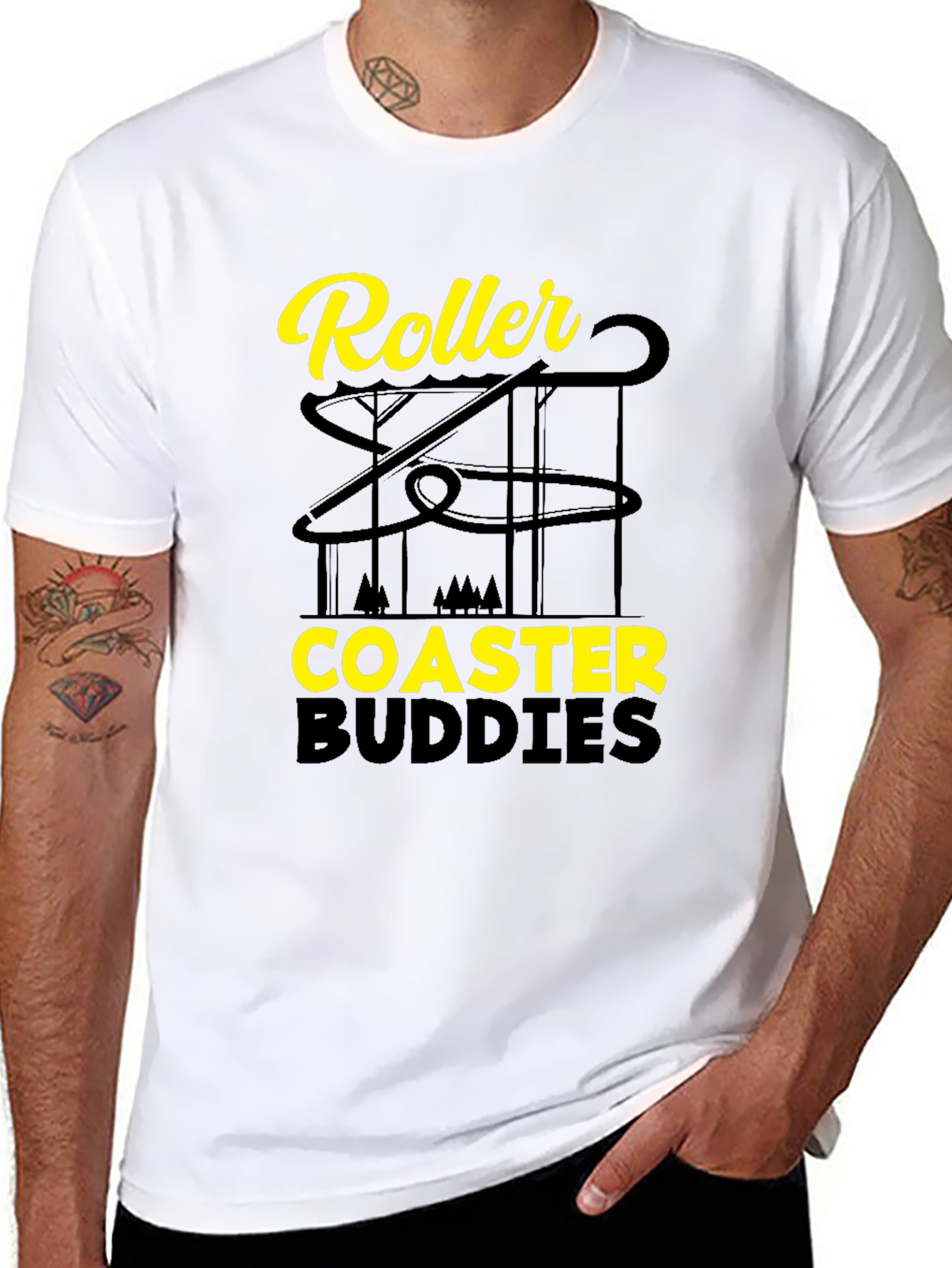 Roller Coaster Buddies Tee - Amusement Park Apparel