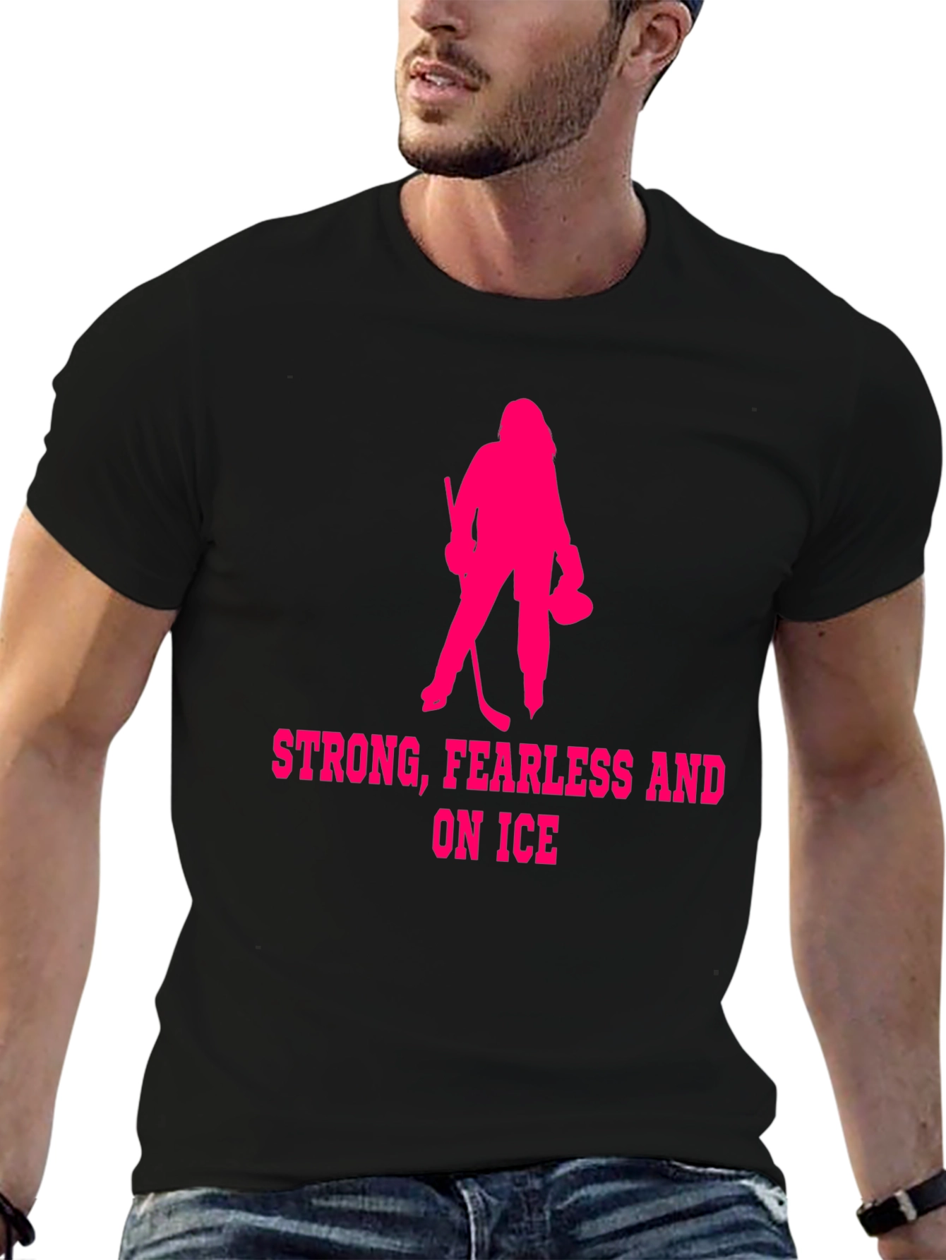 Strong Fearless Ice Hockey T-Shirt