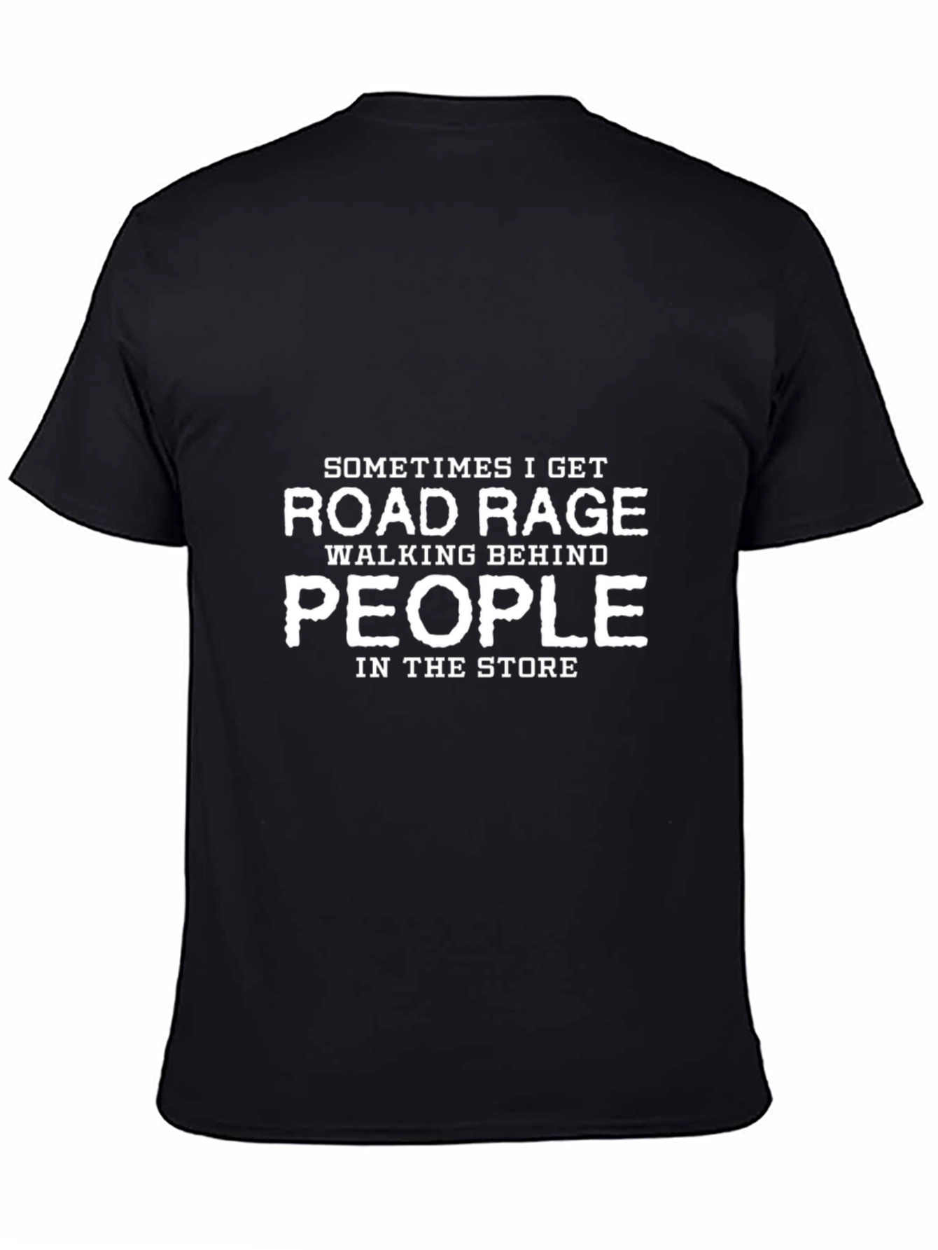 Road Rage Humor T-Shirt - Black Cotton Tee