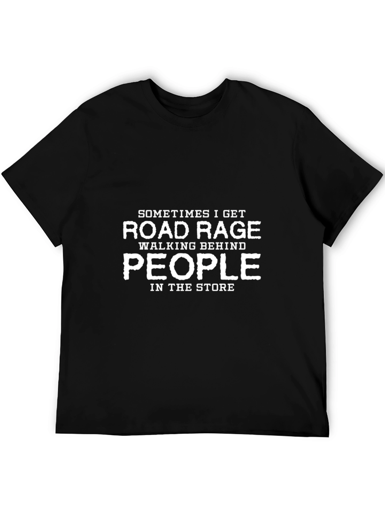 Road Rage Humor T-Shirt - Black Cotton Tee