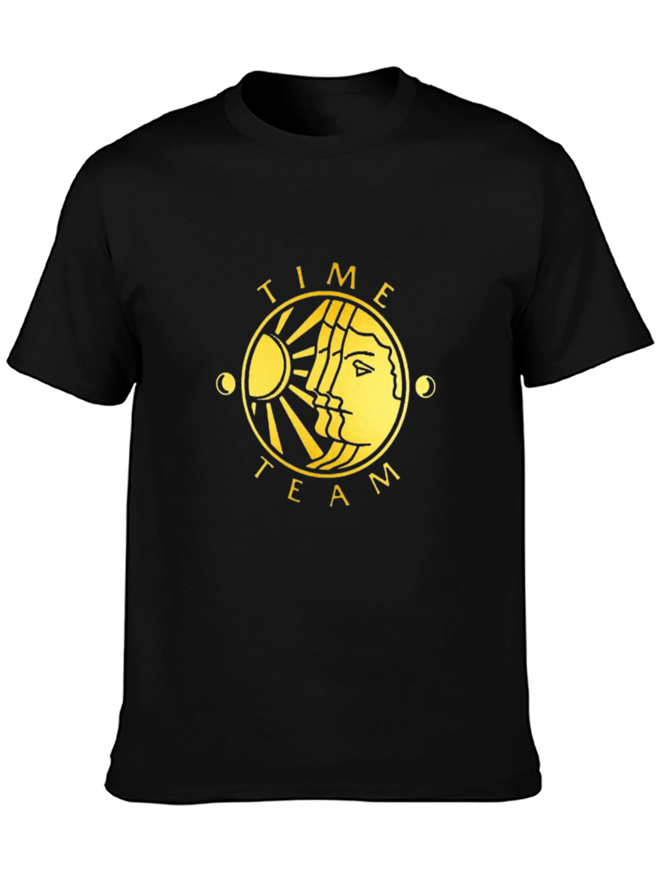 Time Team Graphic T-Shirt - Black Cotton Tee