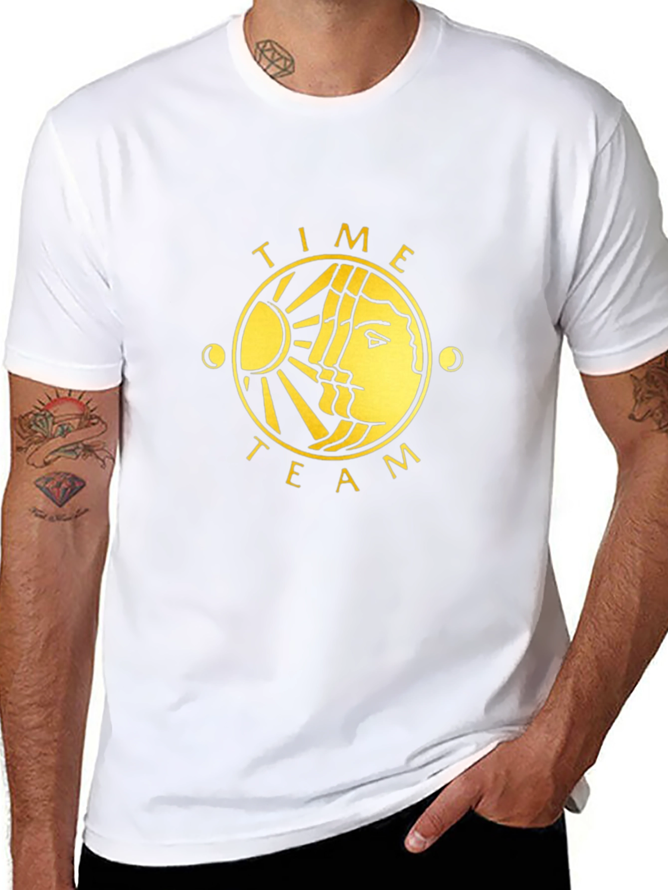 Time Team Graphic T-Shirt - Black Cotton Tee