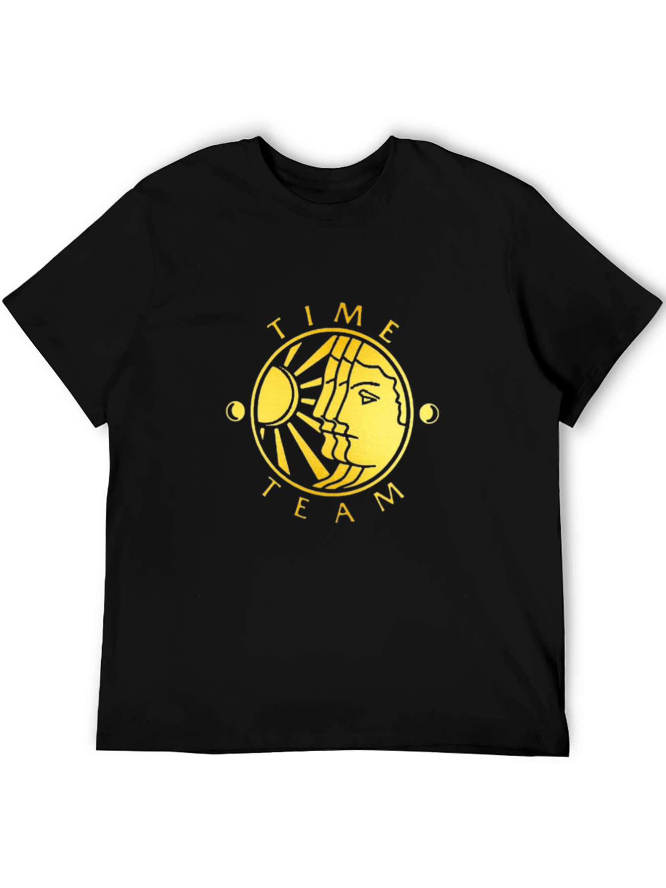 Time Team Graphic T-Shirt - Black Cotton Tee