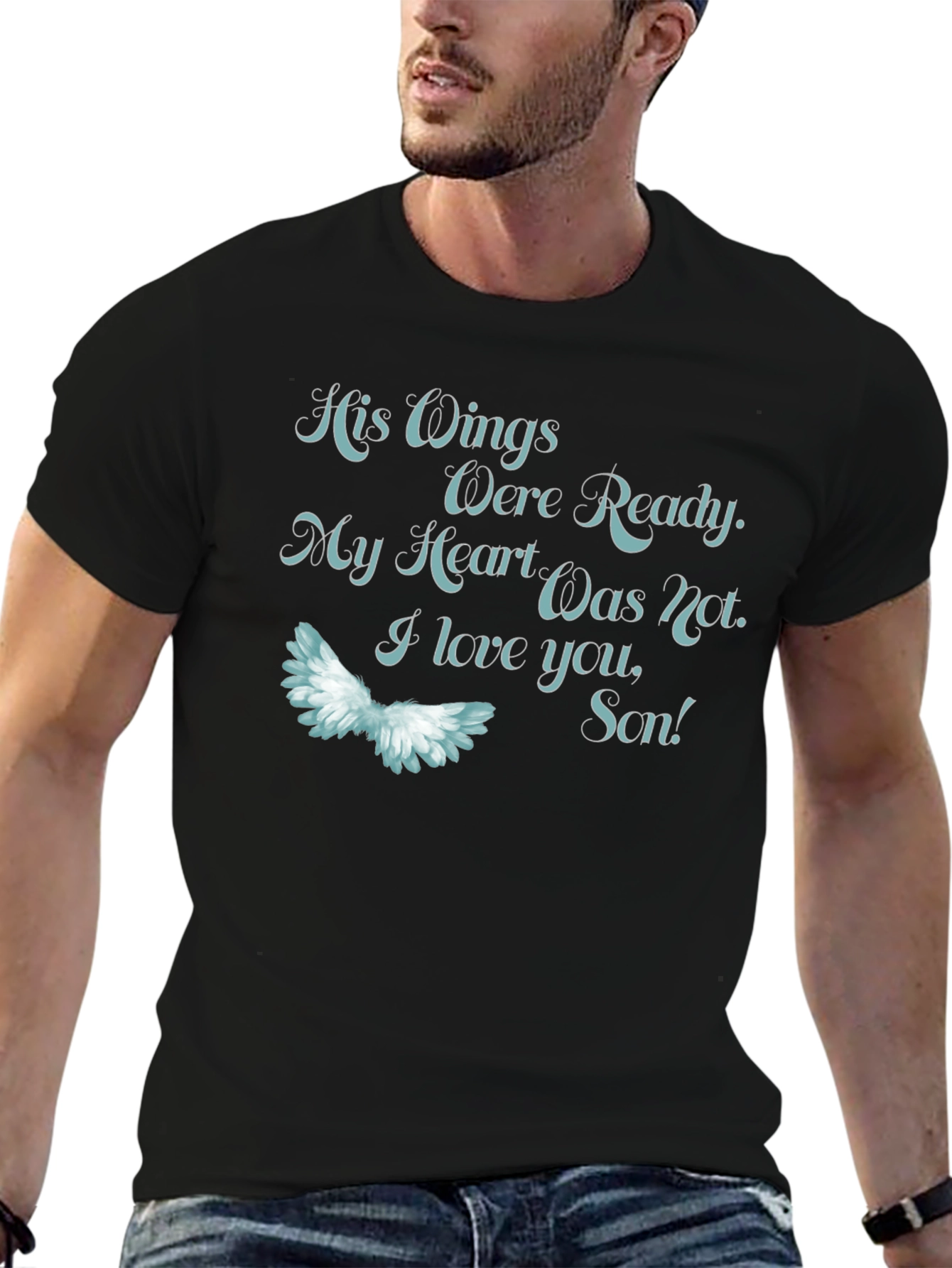 His Wings Were Ready Memorial T-Shirt