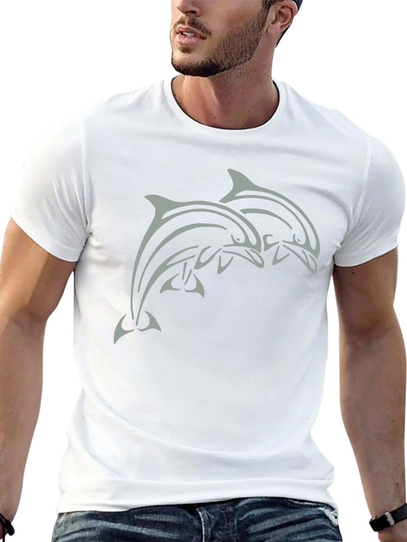 Dolphin Duo Black T-Shirt