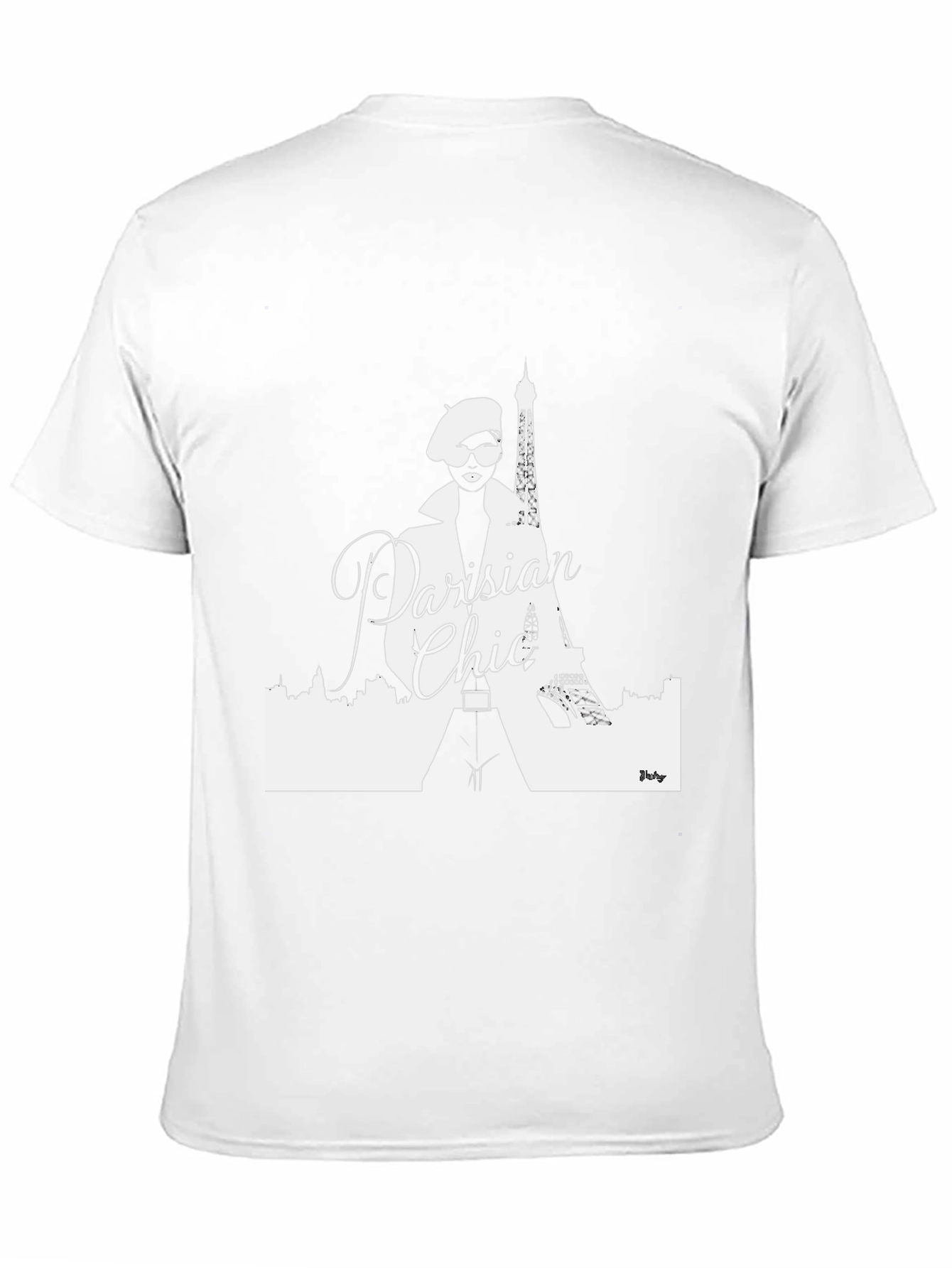 Parisian Chic Graphic T-Shirt - Stylish Black Tee