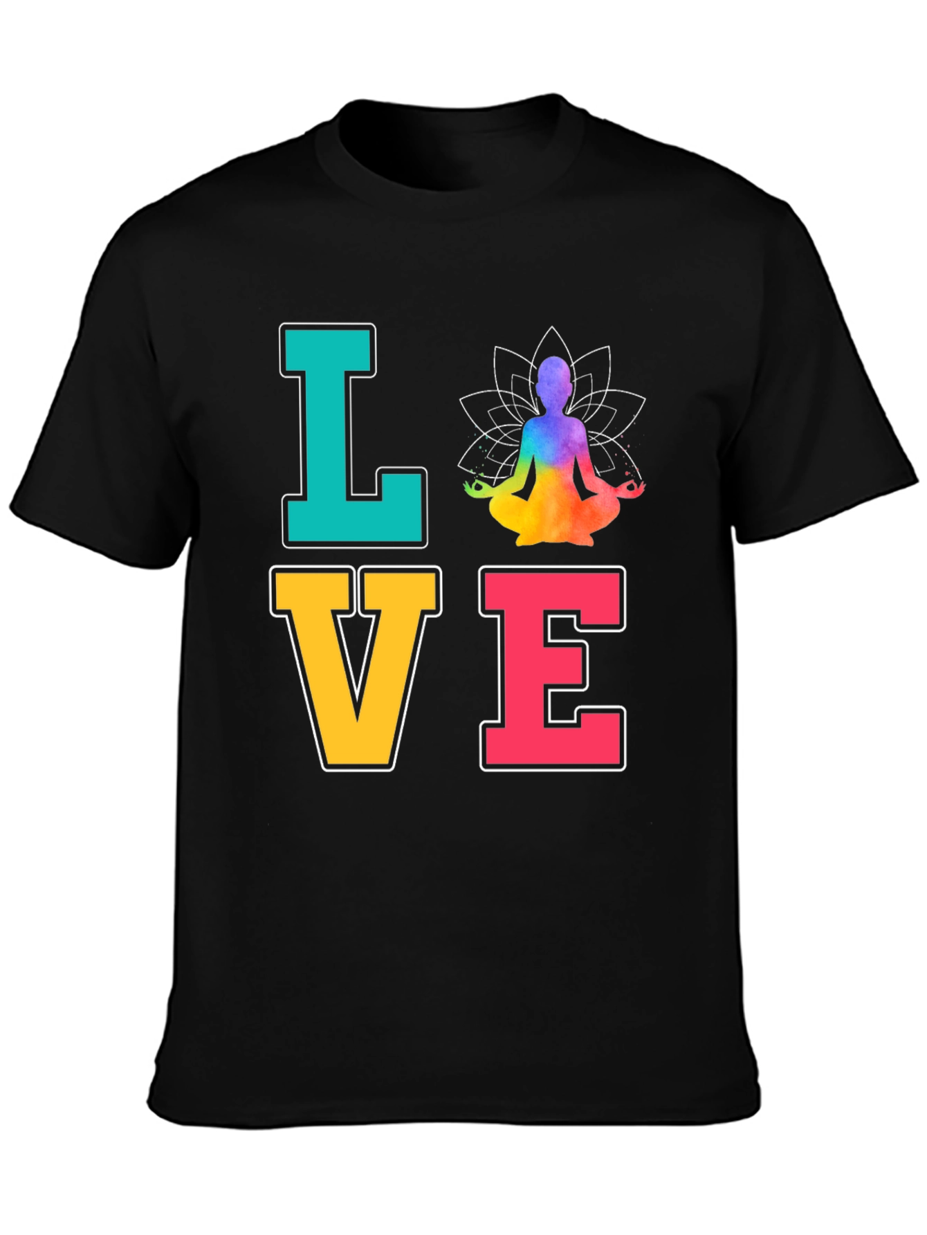 Yoga Love T-Shirt Meditate Zen Chakra Peace