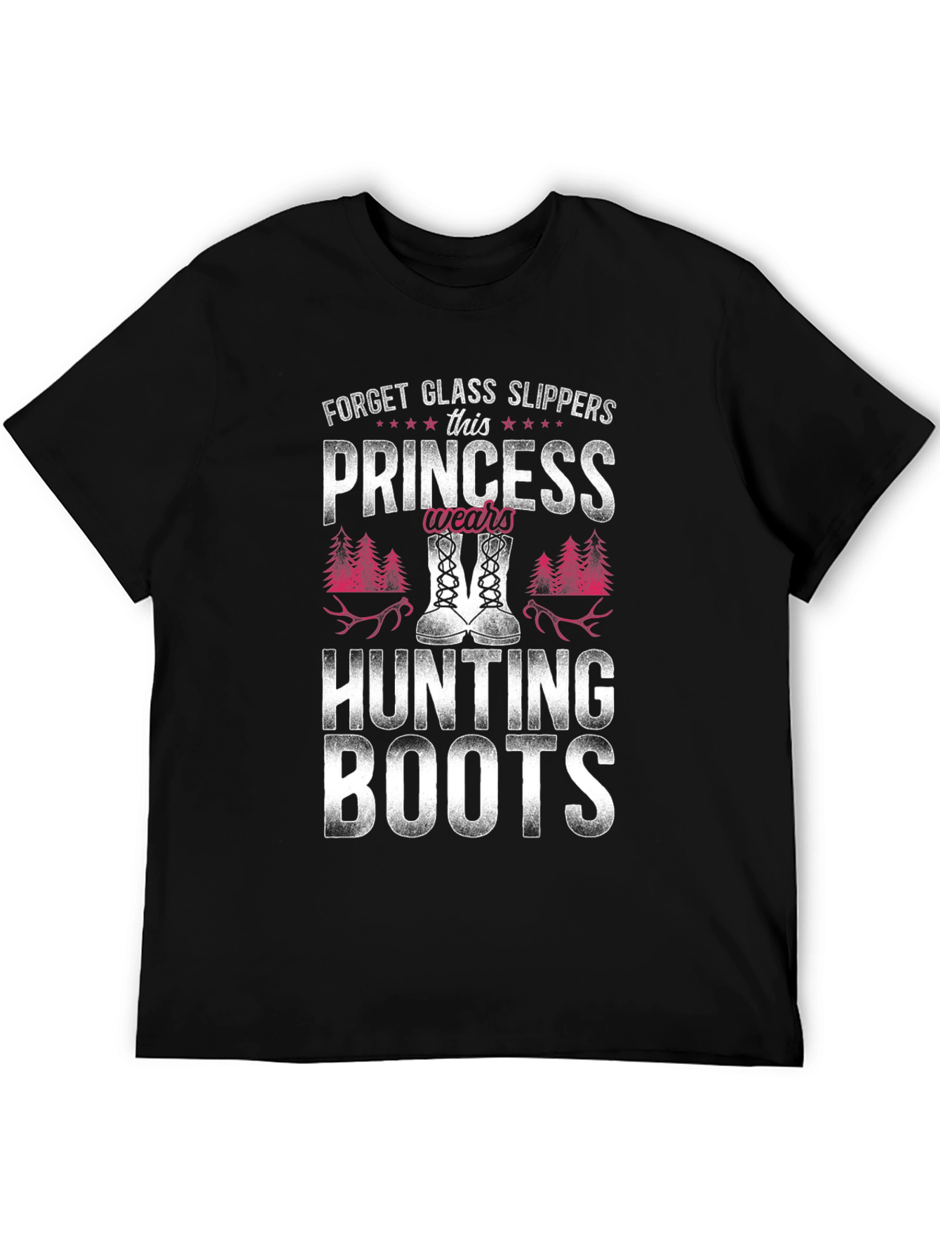 Princess Wears Hunting Boots Graphic T-Shirt