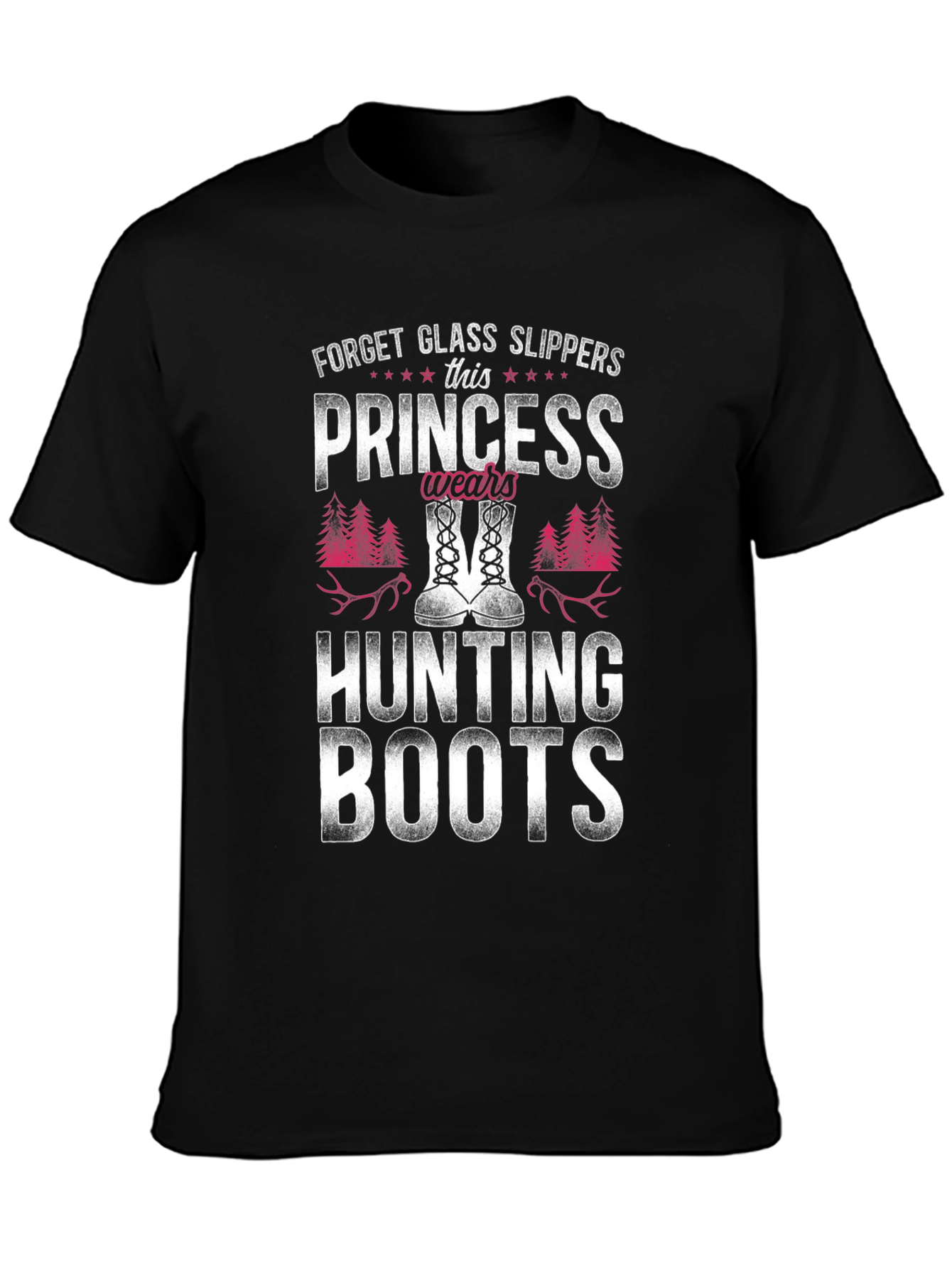 Princess Wears Hunting Boots Graphic T-Shirt