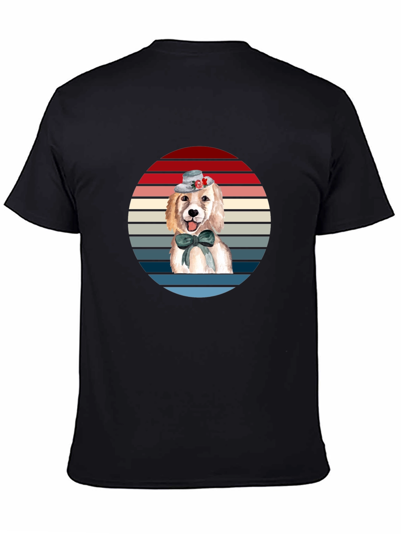 Dog Lover T-Shirt: Cute Puppy in Hat Tee