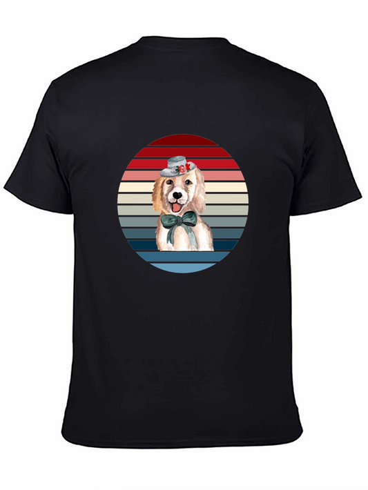 Dog Lover T-Shirt: Cute Puppy in Hat Tee