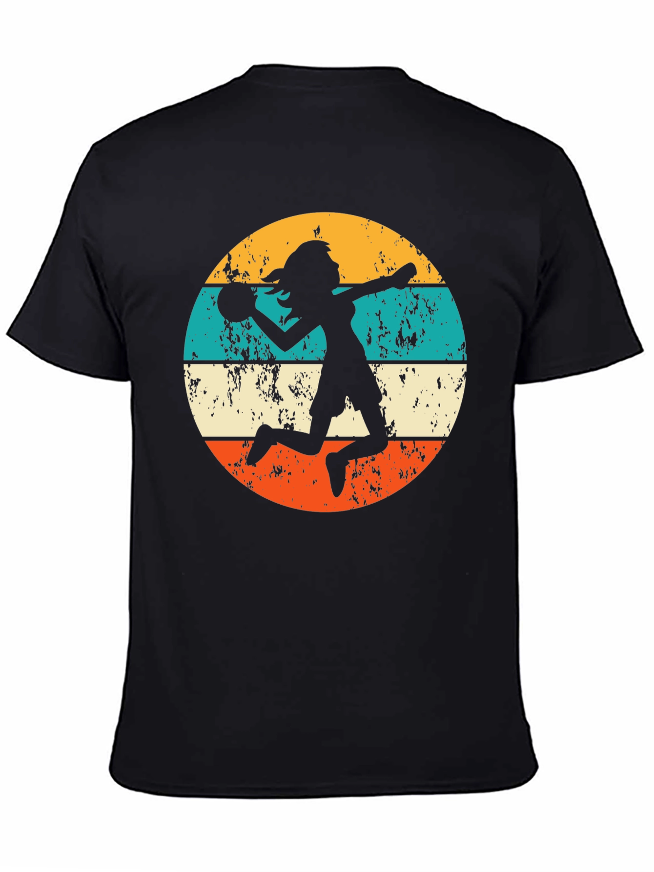 Retro Volleyball Player Graphic Tee