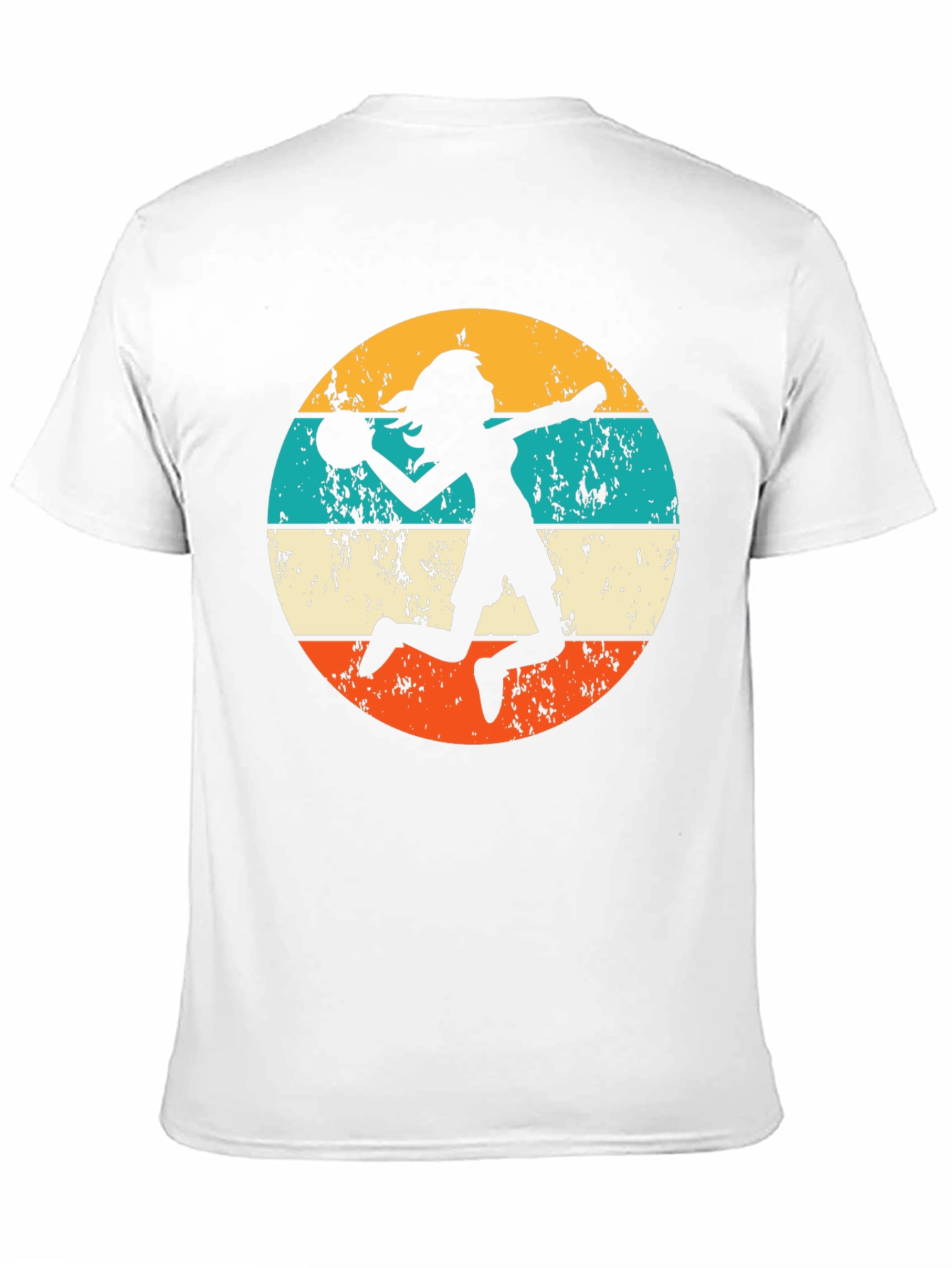 Retro Volleyball Player Graphic Tee
