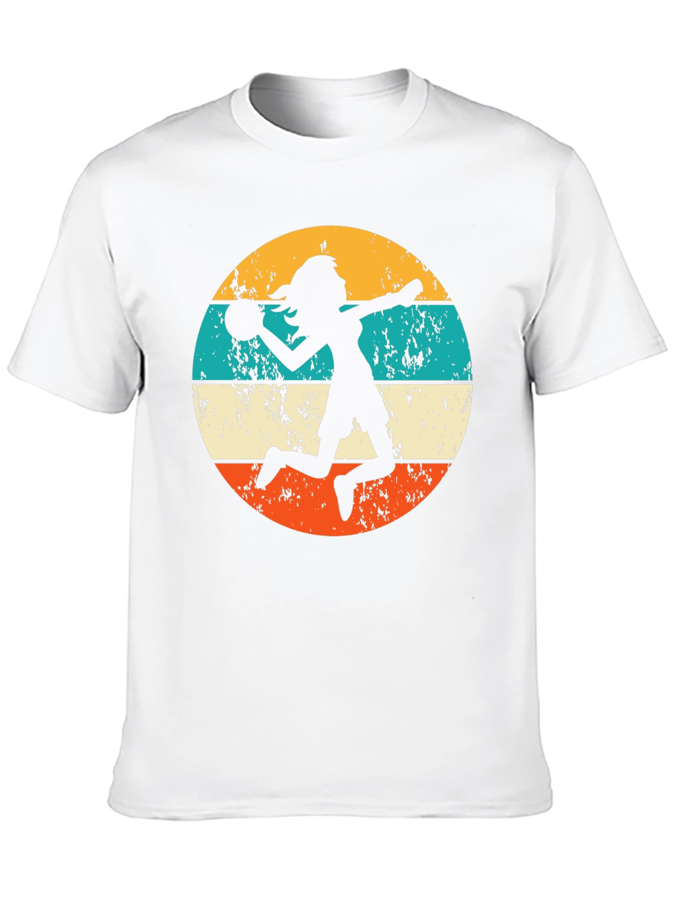Retro Volleyball Player Graphic Tee
