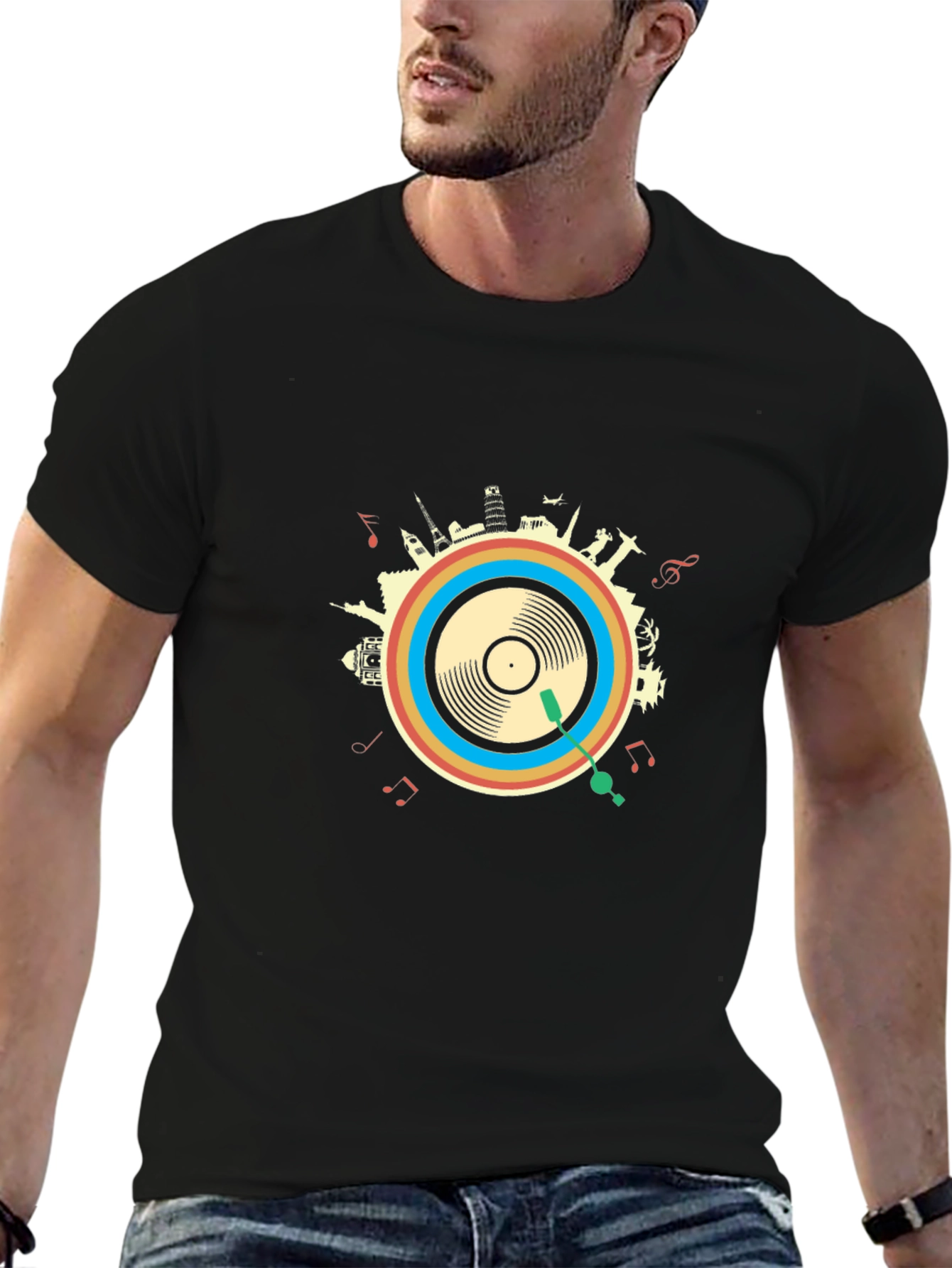 World Tour Vinyl Record T-Shirt