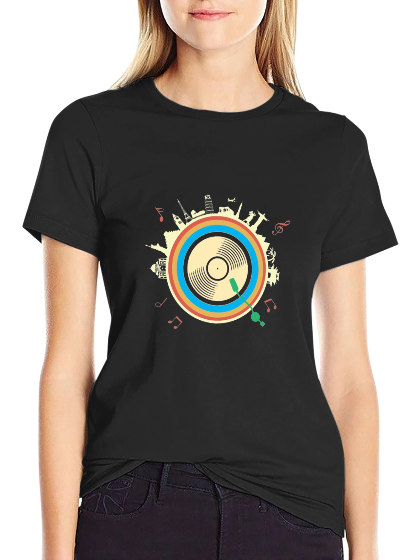 World Tour Vinyl Record T-Shirt