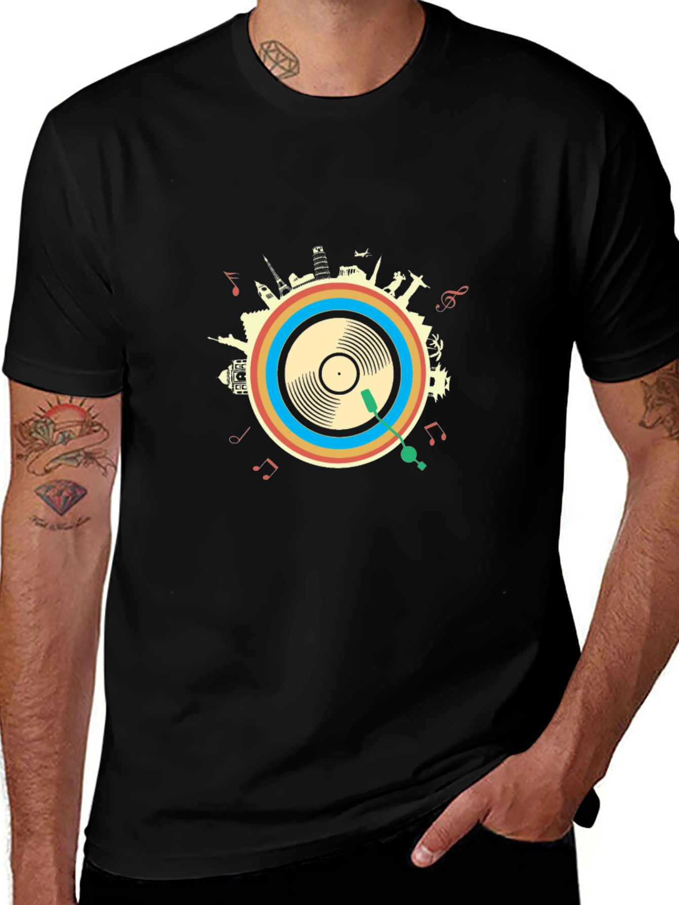 World Tour Vinyl Record T-Shirt