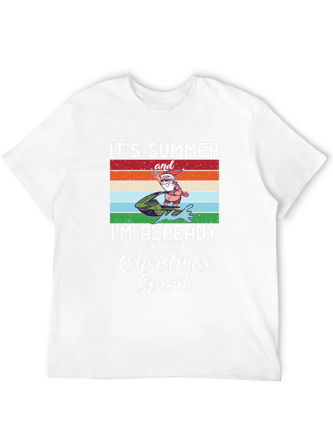 Summer Christmas Spirit Graphic Tee