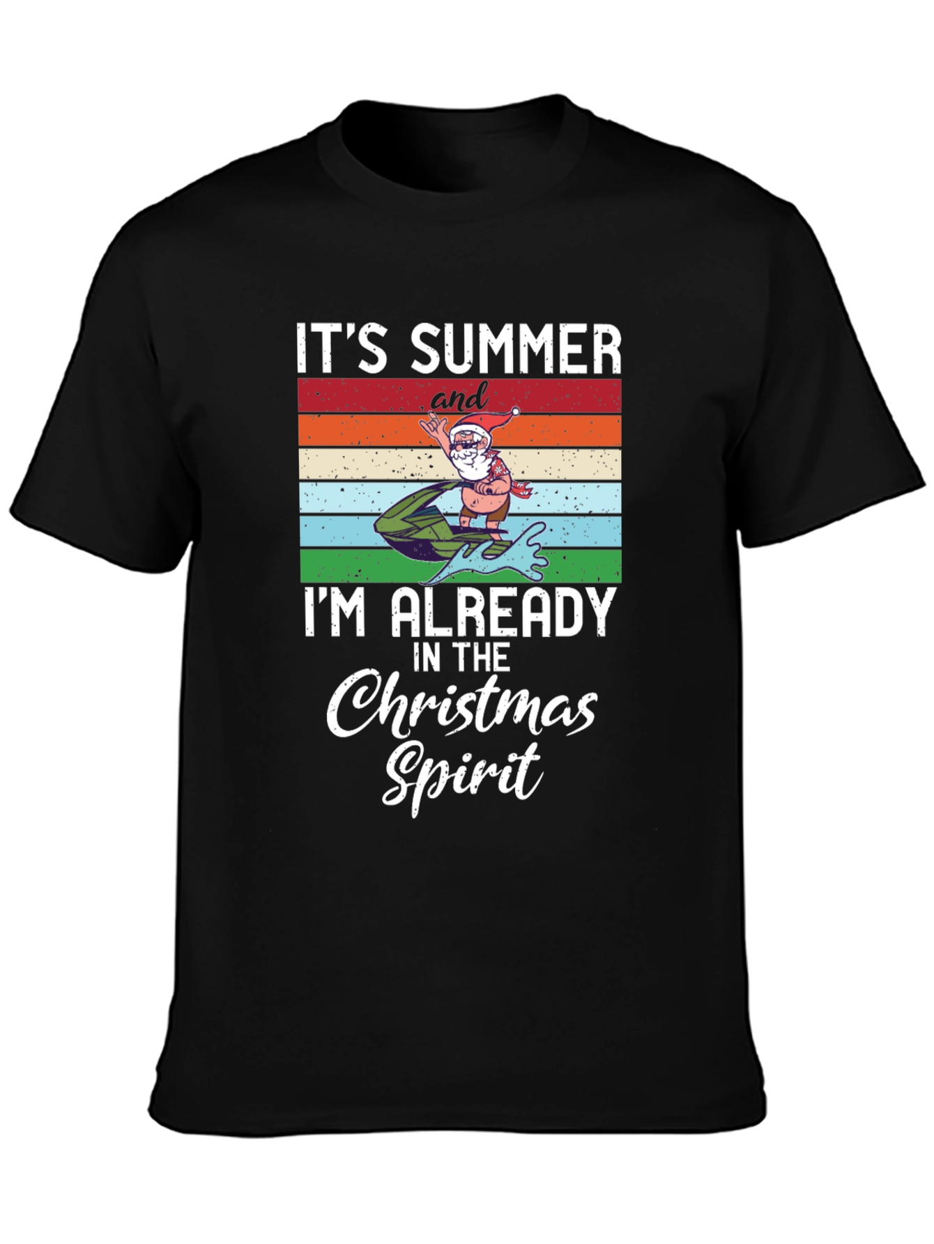 Summer Christmas Spirit Graphic Tee