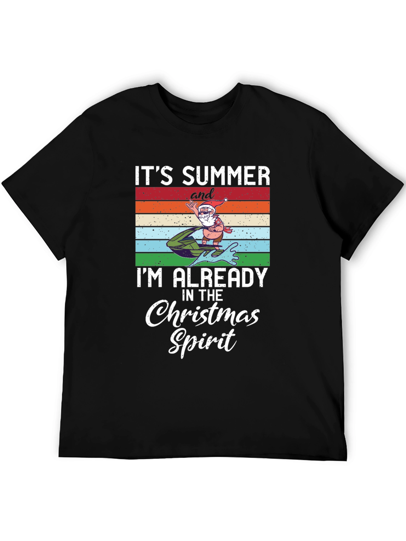 Summer Christmas Spirit Graphic Tee