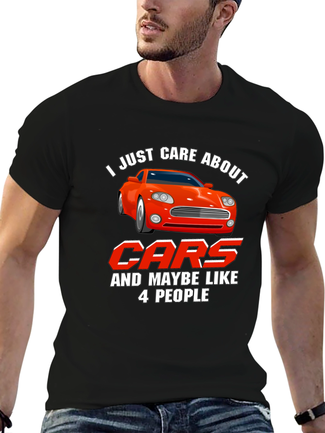 Care About Cars Graphic T-Shirt