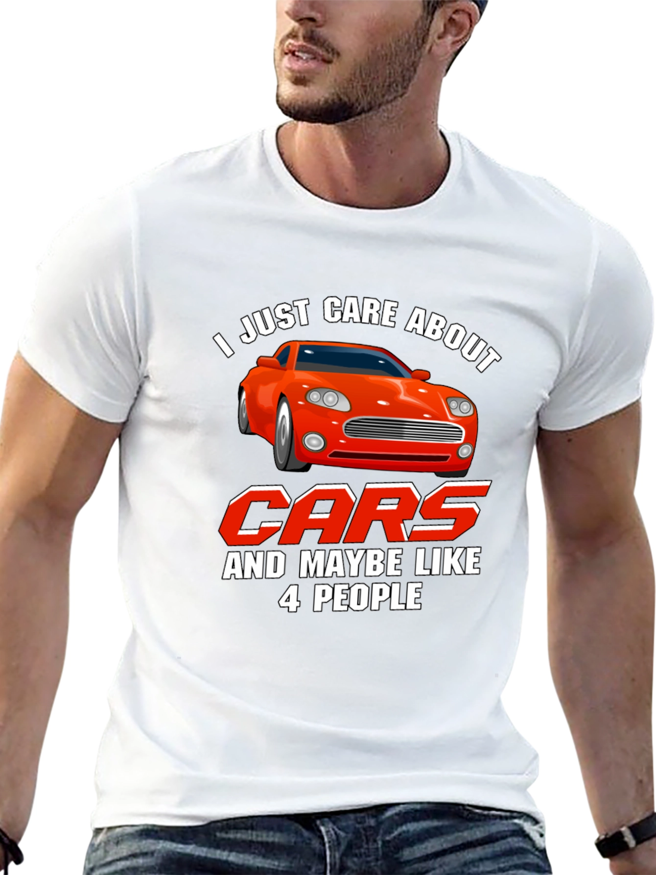Care About Cars Graphic T-Shirt