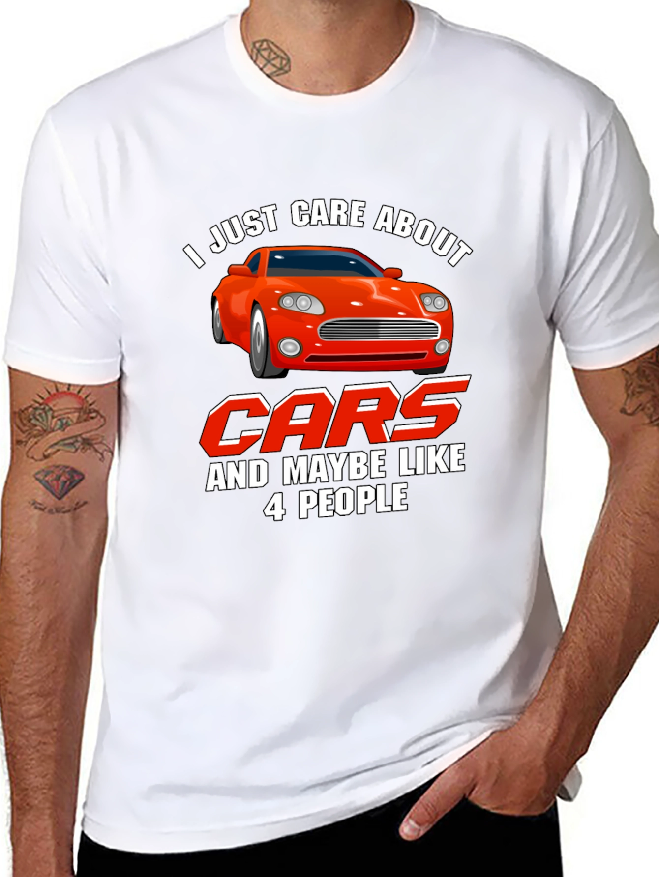 Care About Cars Graphic T-Shirt
